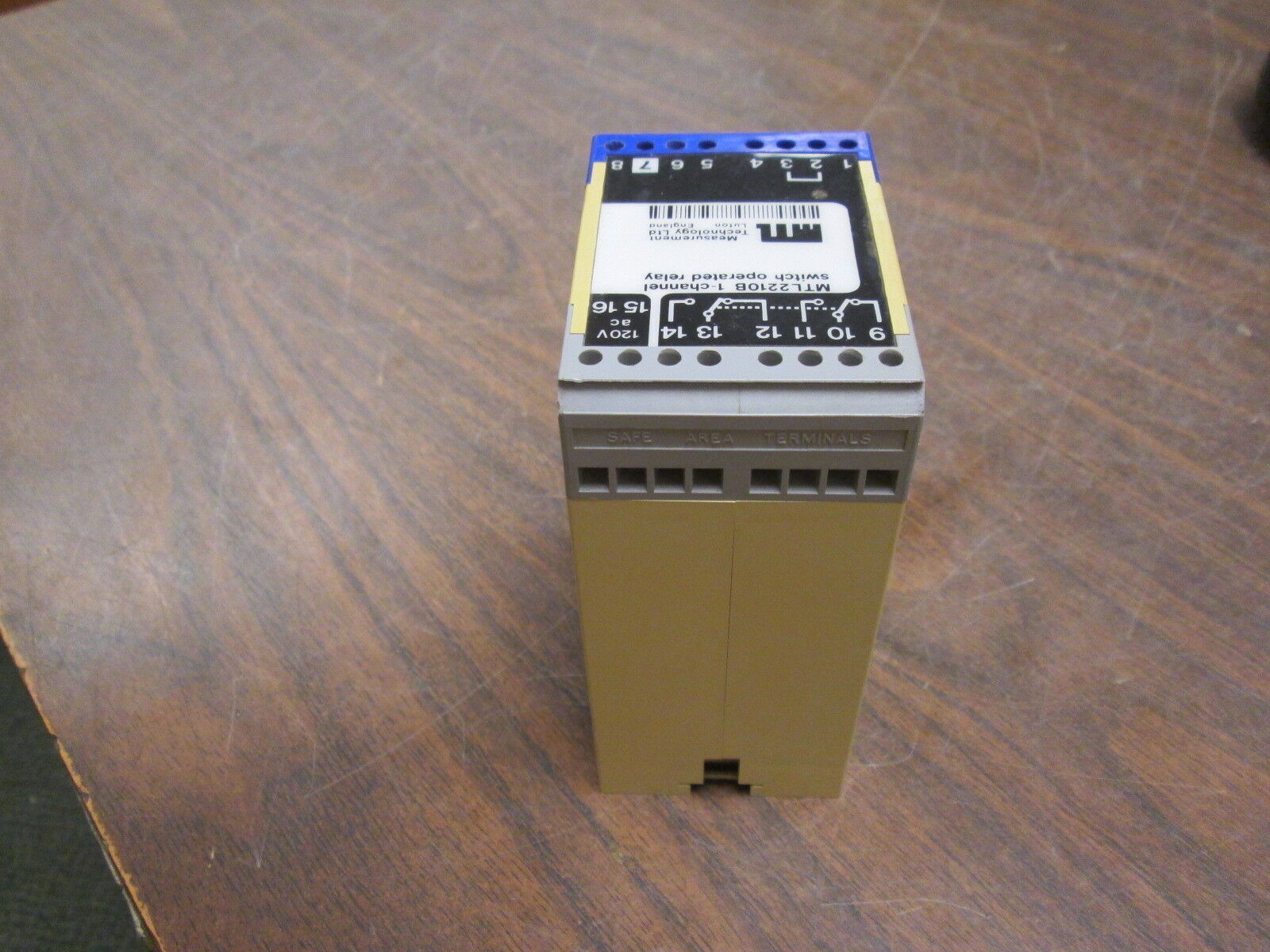 Measurement Technology Switch Operated Relay MTL2210B 1-Channel 120VAC Used