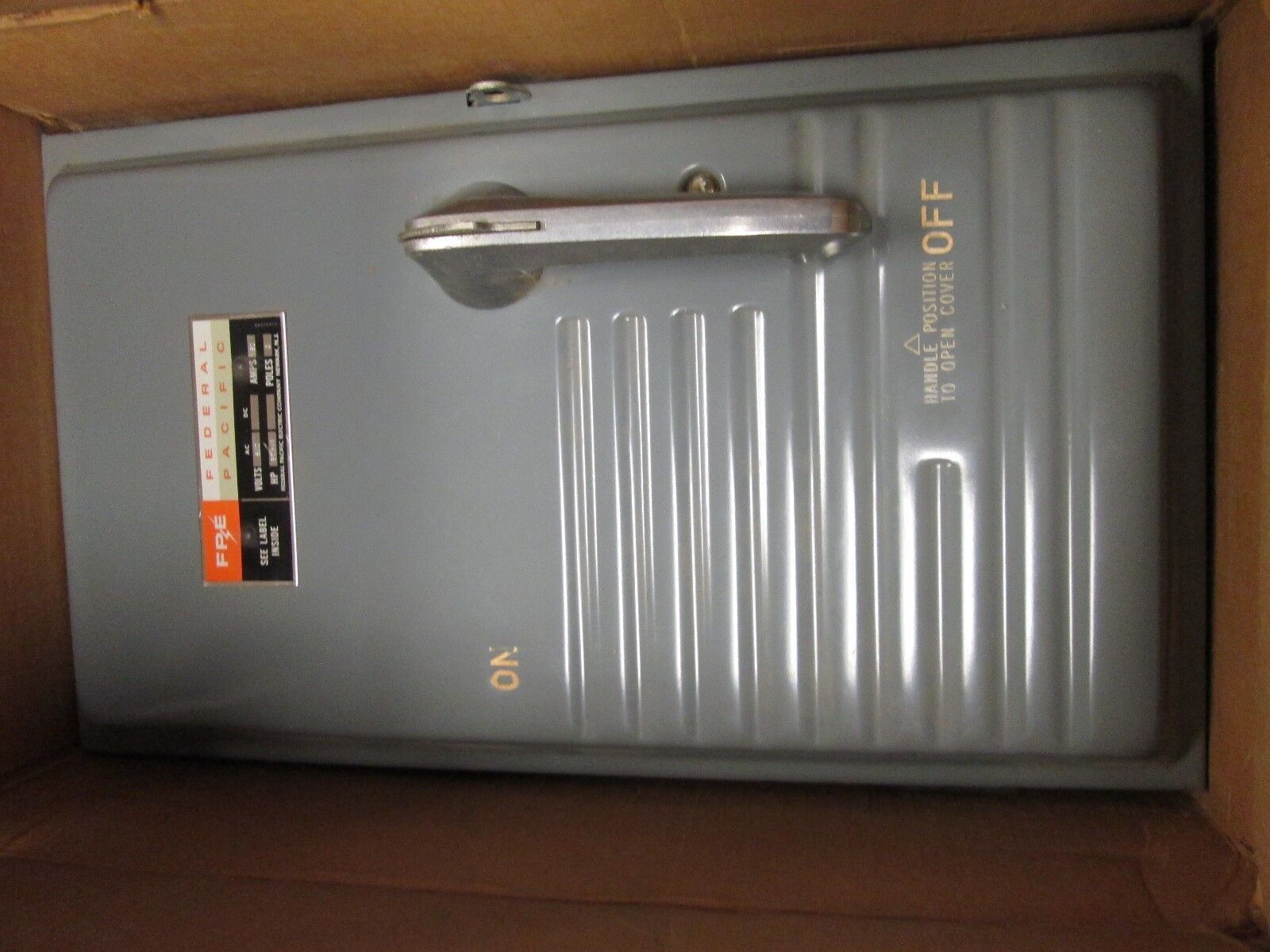 FPE Fusible Safety Switch 1636 60A 600V 3P New Surplus