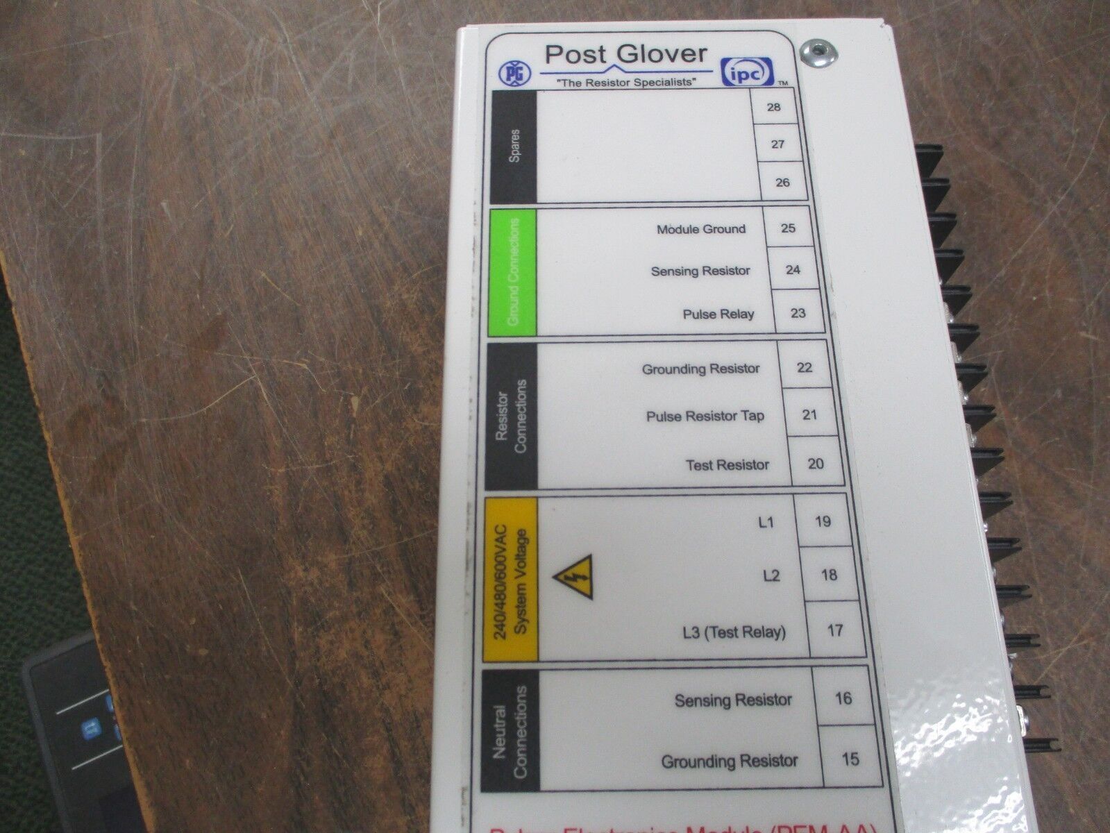 Post Glover Pulser Electronics Module PEM-AA Control: 240/480/600V Used