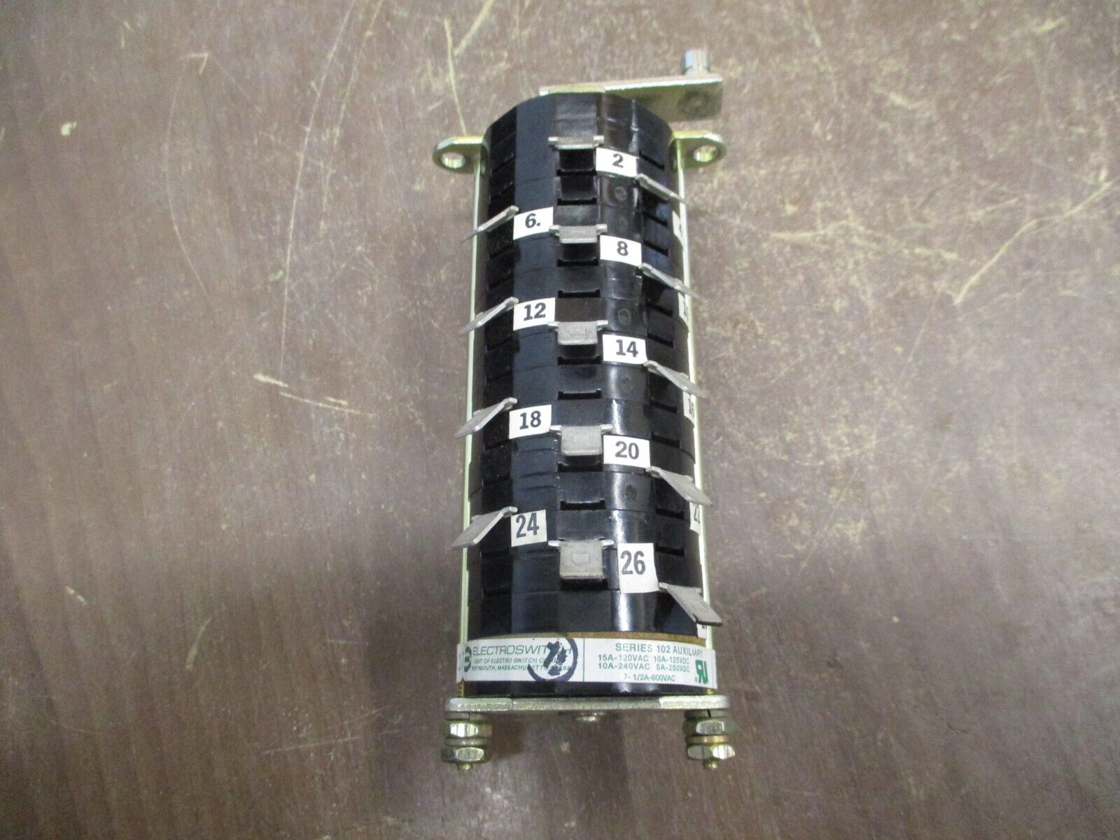 Electroswitch Rotary Cam Switch 102114LZ Used