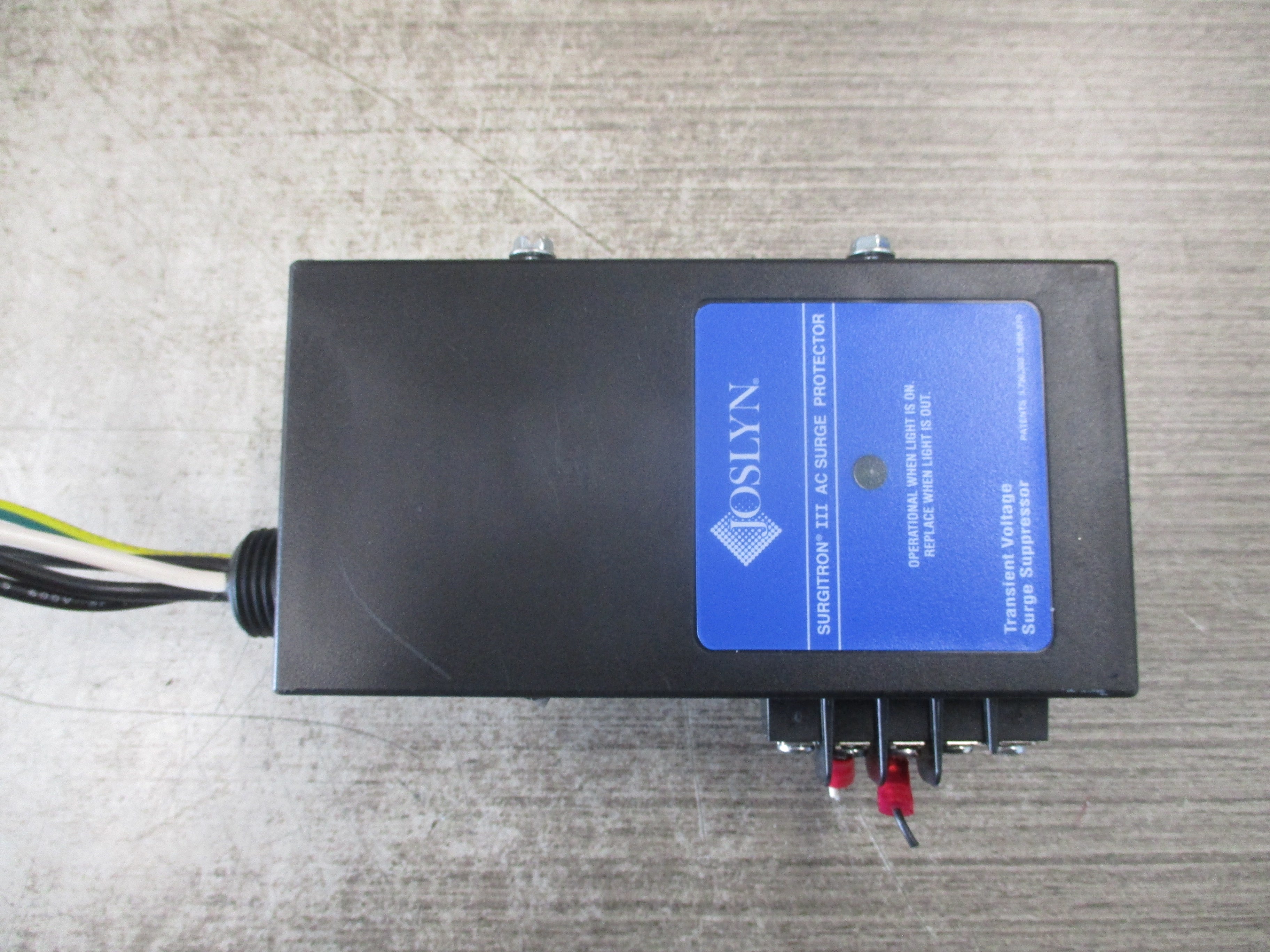Joslyn Surgitron III Surge Protector 1455-49-R 120/208V 50-60Hz Used