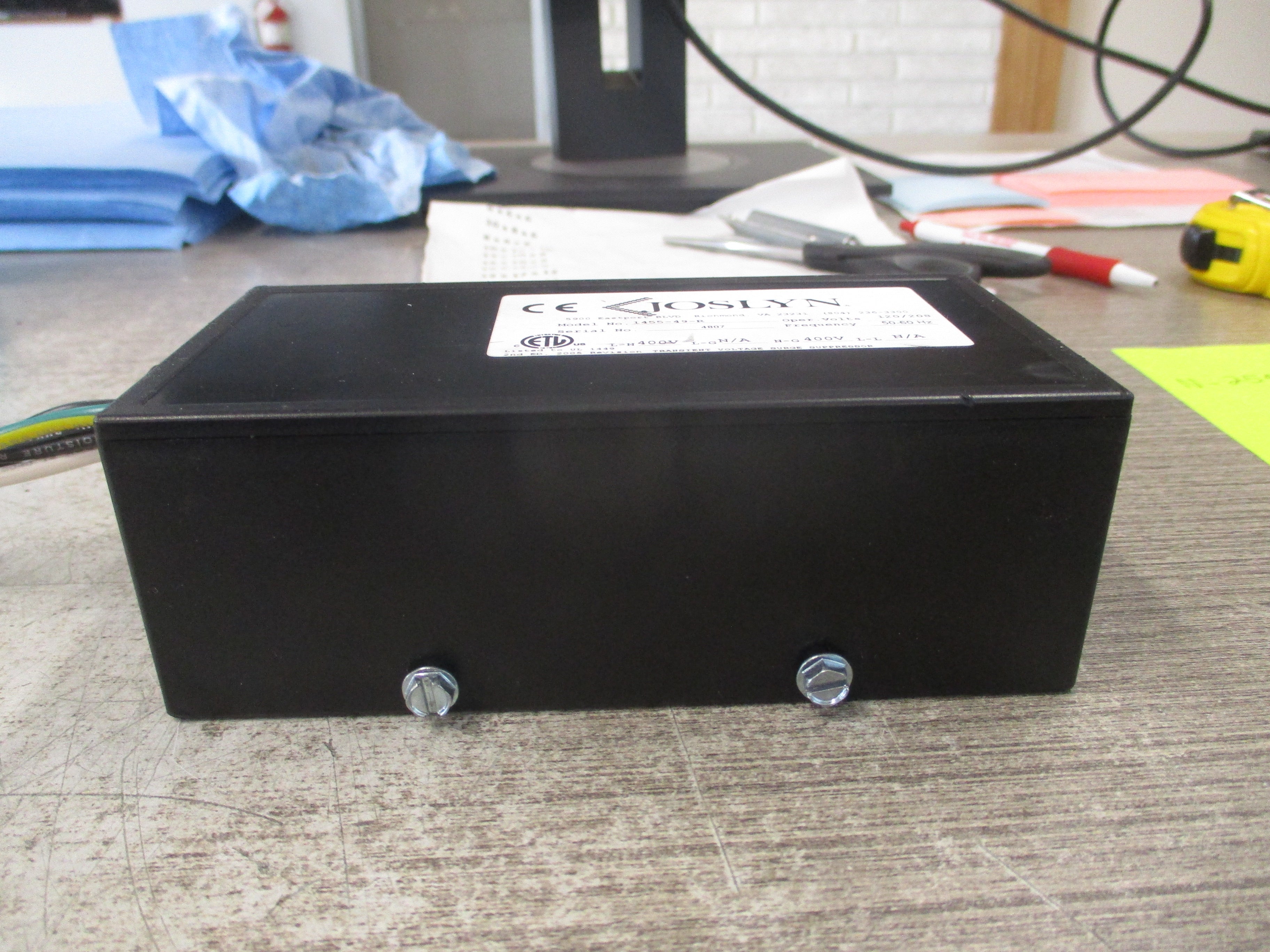 Joslyn Surgitron III Surge Protector 1455-49-R 120/208V 50-60Hz Used