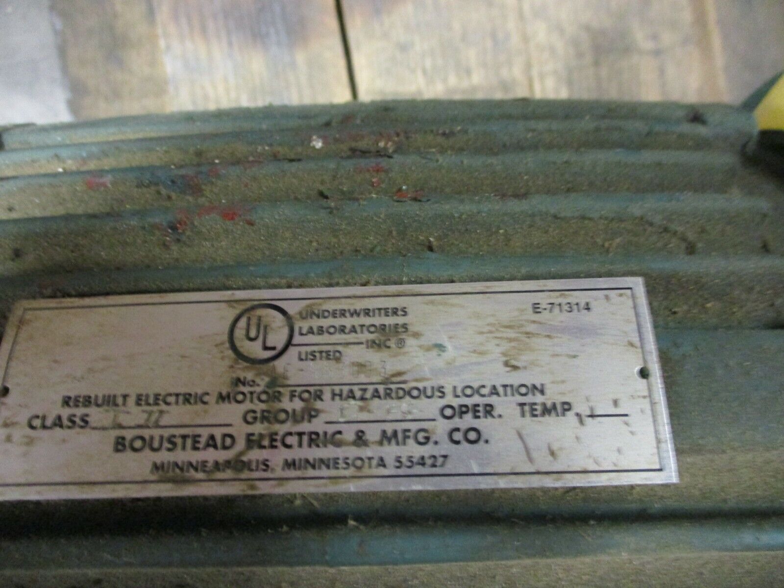 Louis Allis Induction AC Motor 2574826 1.5 HP 1200RPM 208-220/440V 3Ph 5.4/2.7A