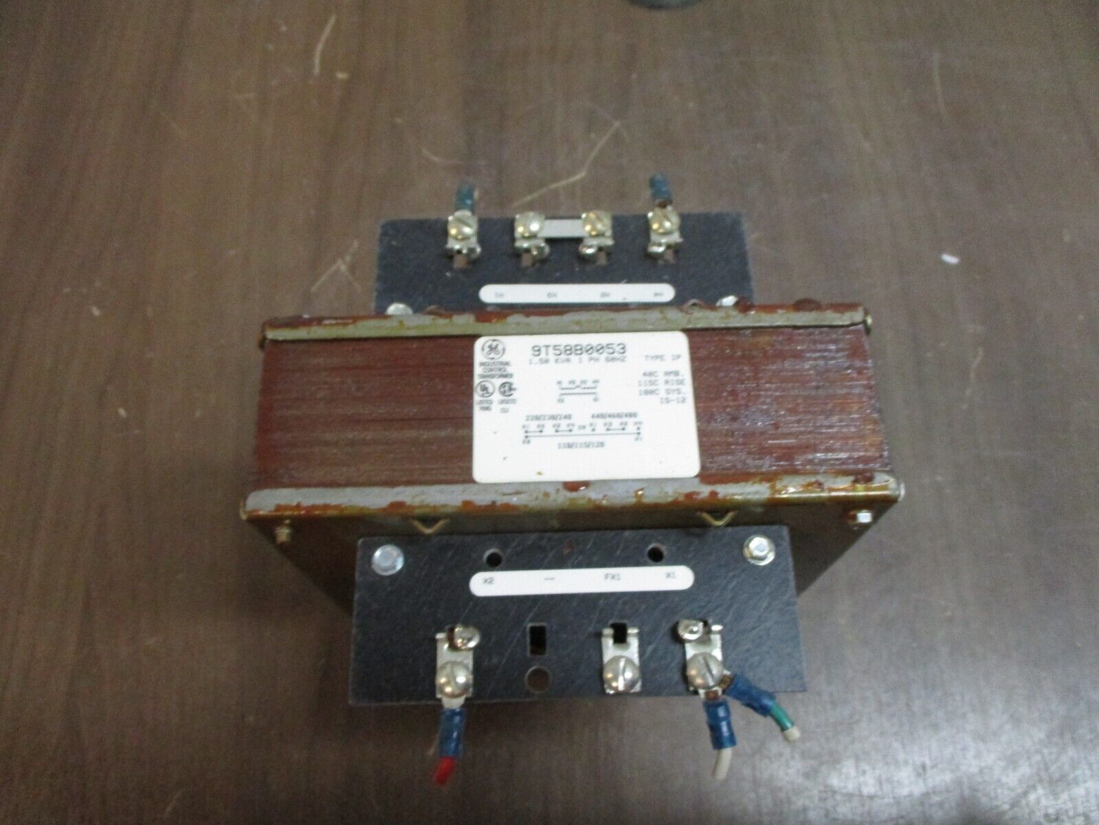 GE Control Transformer 9T58B0053 1.50kVA Pri: 240/480V Sec: 120V 1Ph 60Hz Used