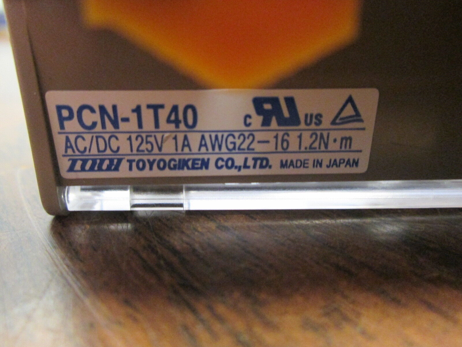Togi Terminal Block PCN-IT40 125V AC/DC 1A AWG22-16 Used
