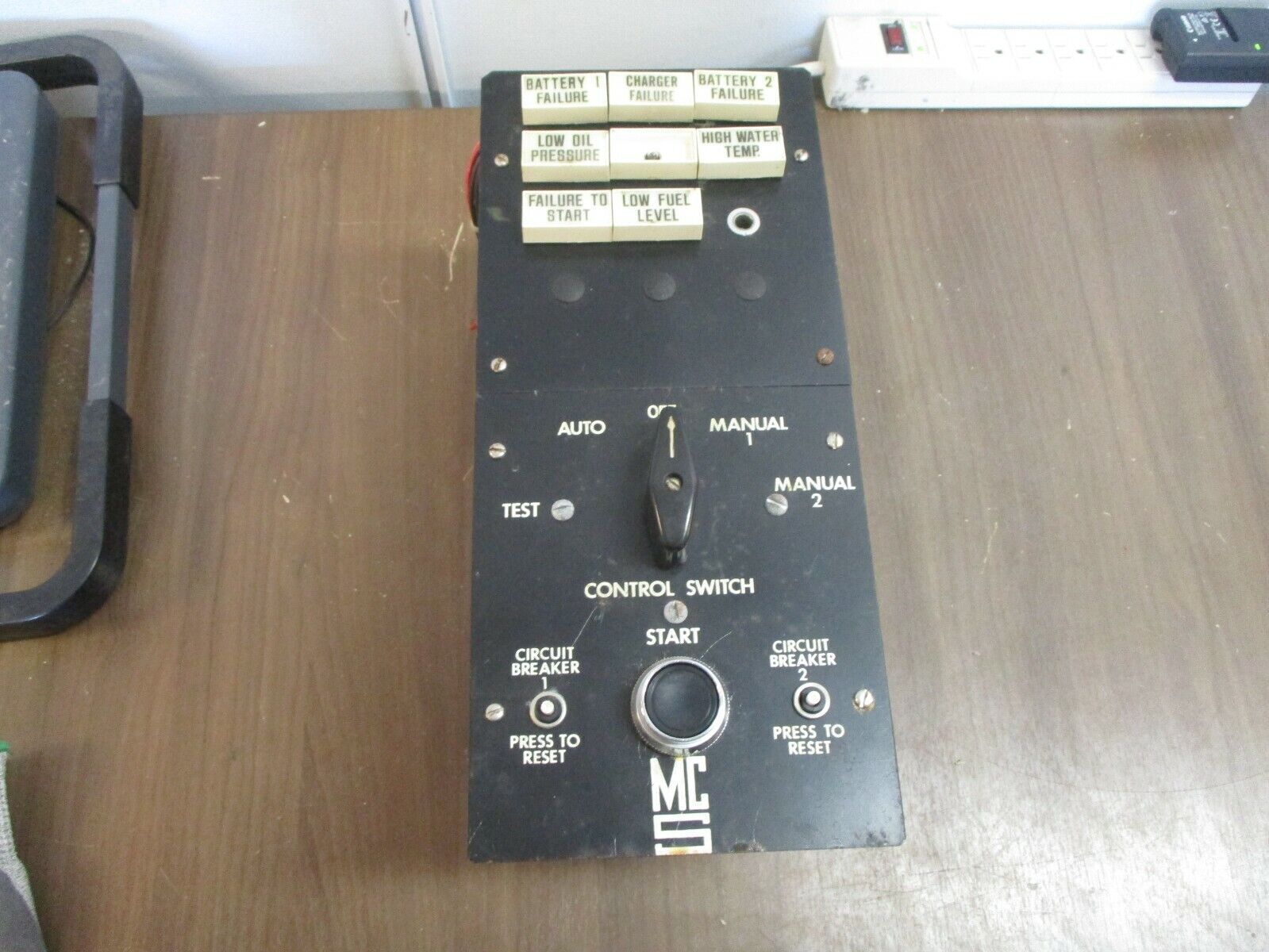 MCS Control Switch Assembly *Missing (1) Light Cover* Used