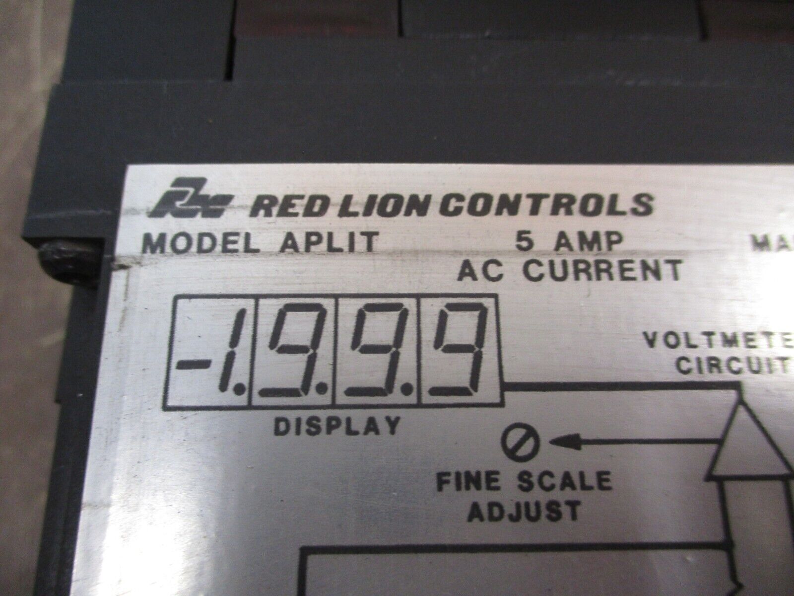 Red Lion Controls AC Current Meter APLIT 5A Used