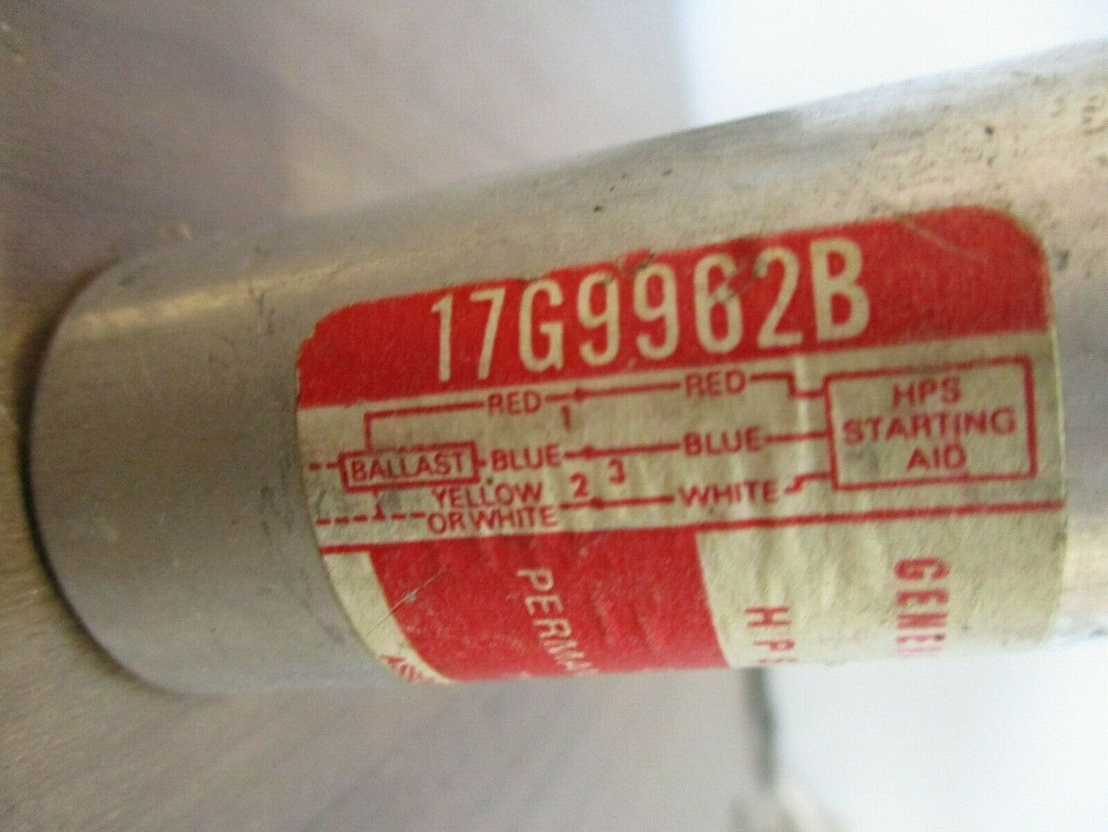 GE HPS Starting Aid 17G9962B Used