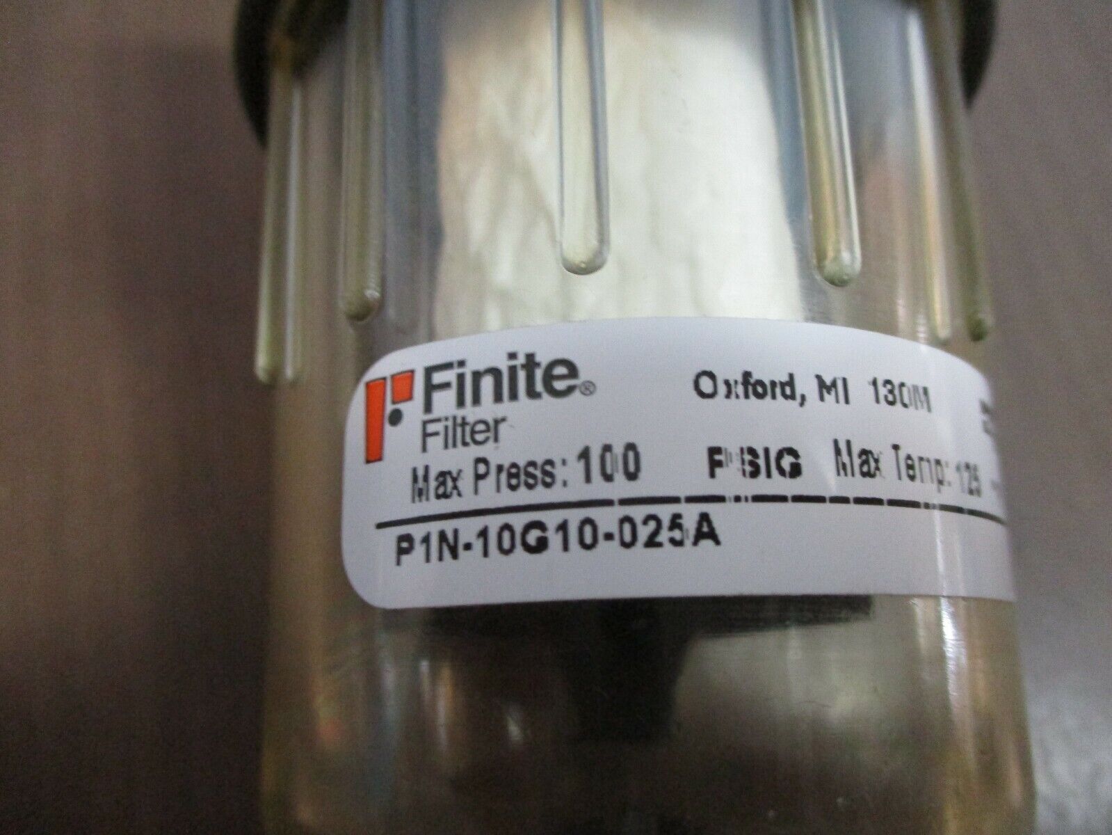 Parker Finite Filter P1N-10G10-025A 100PSIG 125°F *No Box* New Surplus