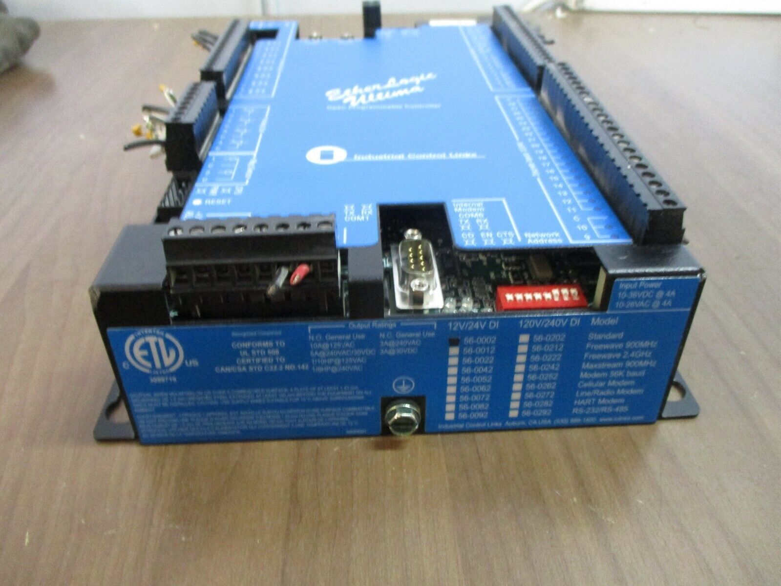 Industrial Control Links EtherLogic Open Programmable Controller 56-0002 Used