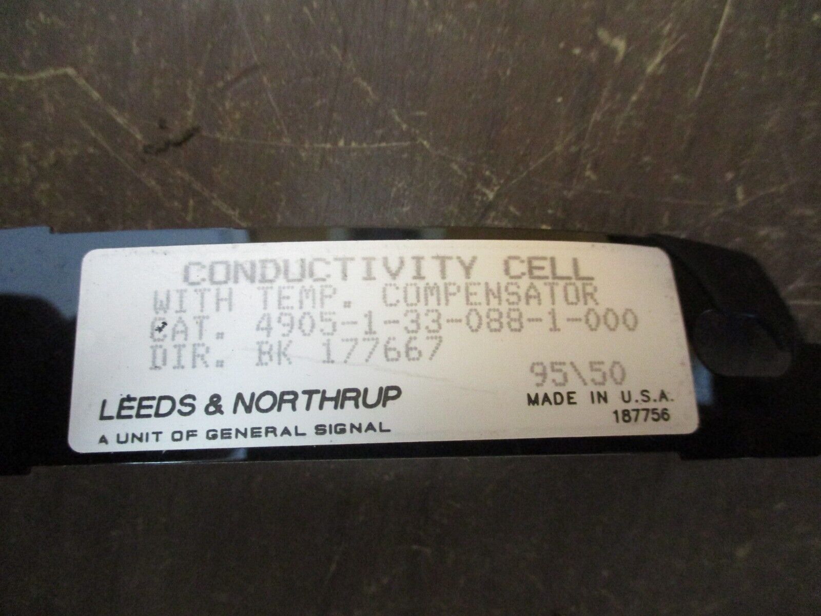 Leeds & Northrup Conductivity Cell 4905-1-33-088-1-000 w/ Temp. Compensator