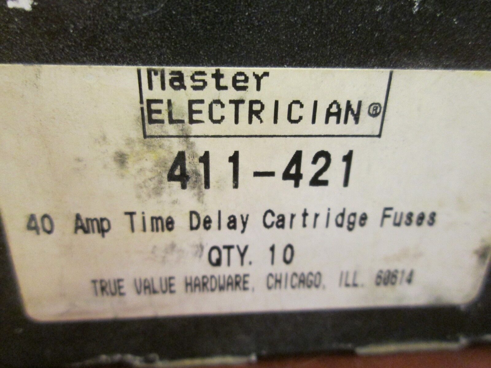 Master Electrician Time Delay Fuse 411-421 40A 250V Lot of 10 New