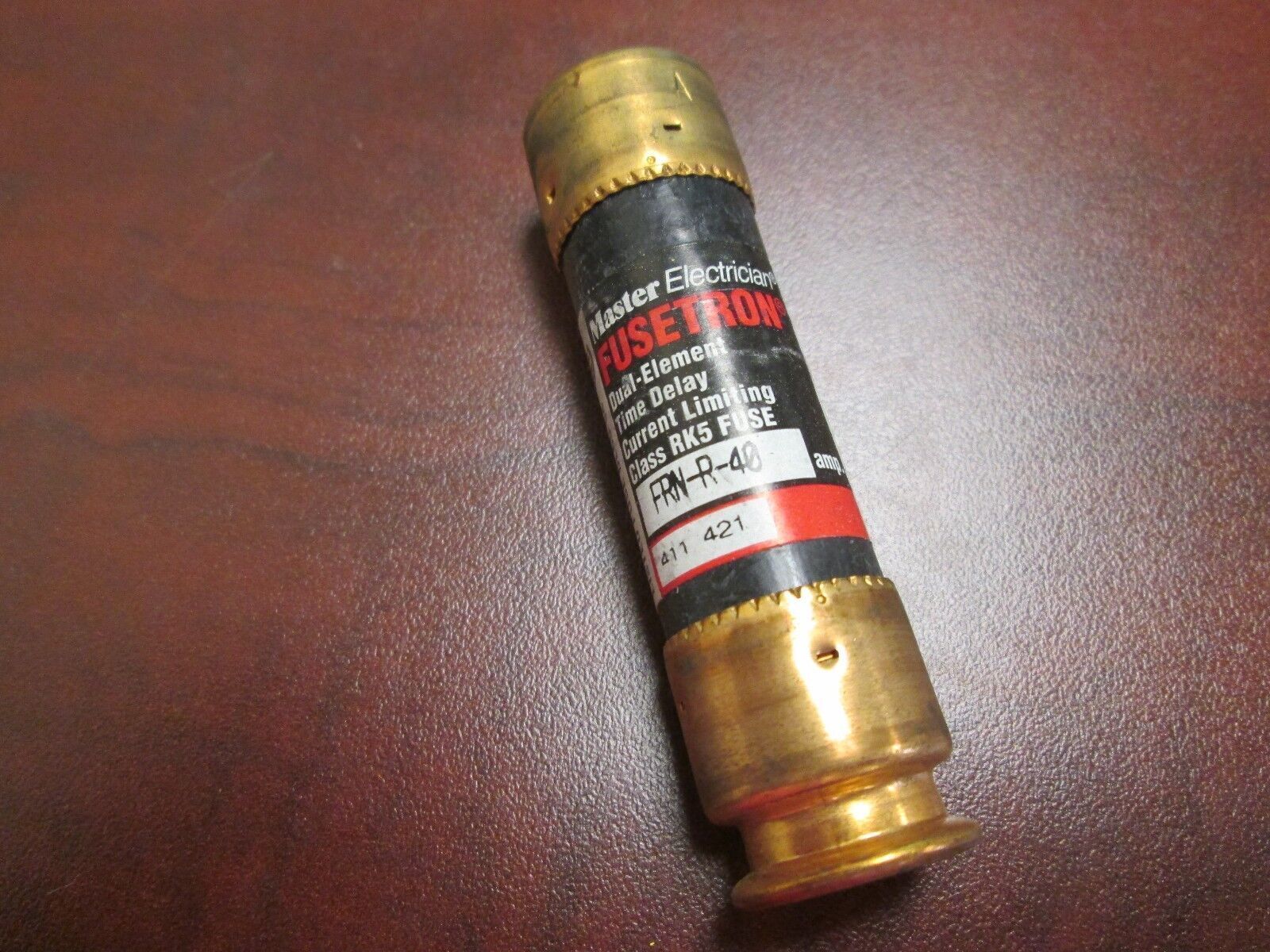 Master Electrician Time Delay Fuse 411-421 40A 250V Lot of 10 New