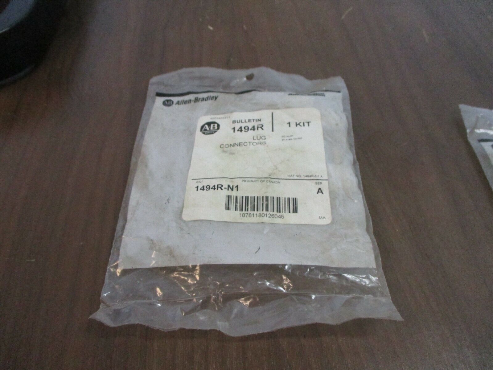 Allen-Bradley Lug Connector Kit 1494R-N1 Ser. A 60A #14 - #4 Wire New Surplus