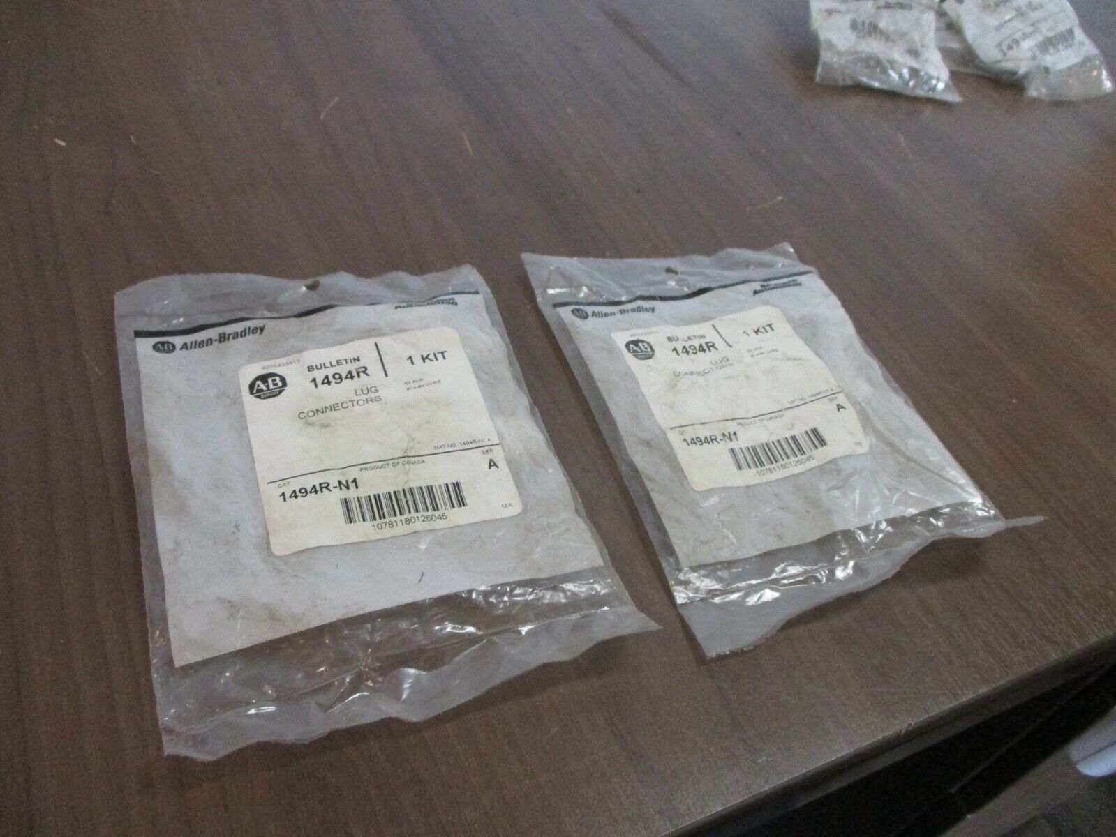 Allen-Bradley Lug Connector Kit 1494R-N1 Ser. A 60A #14 - #4 Wire New Surplus