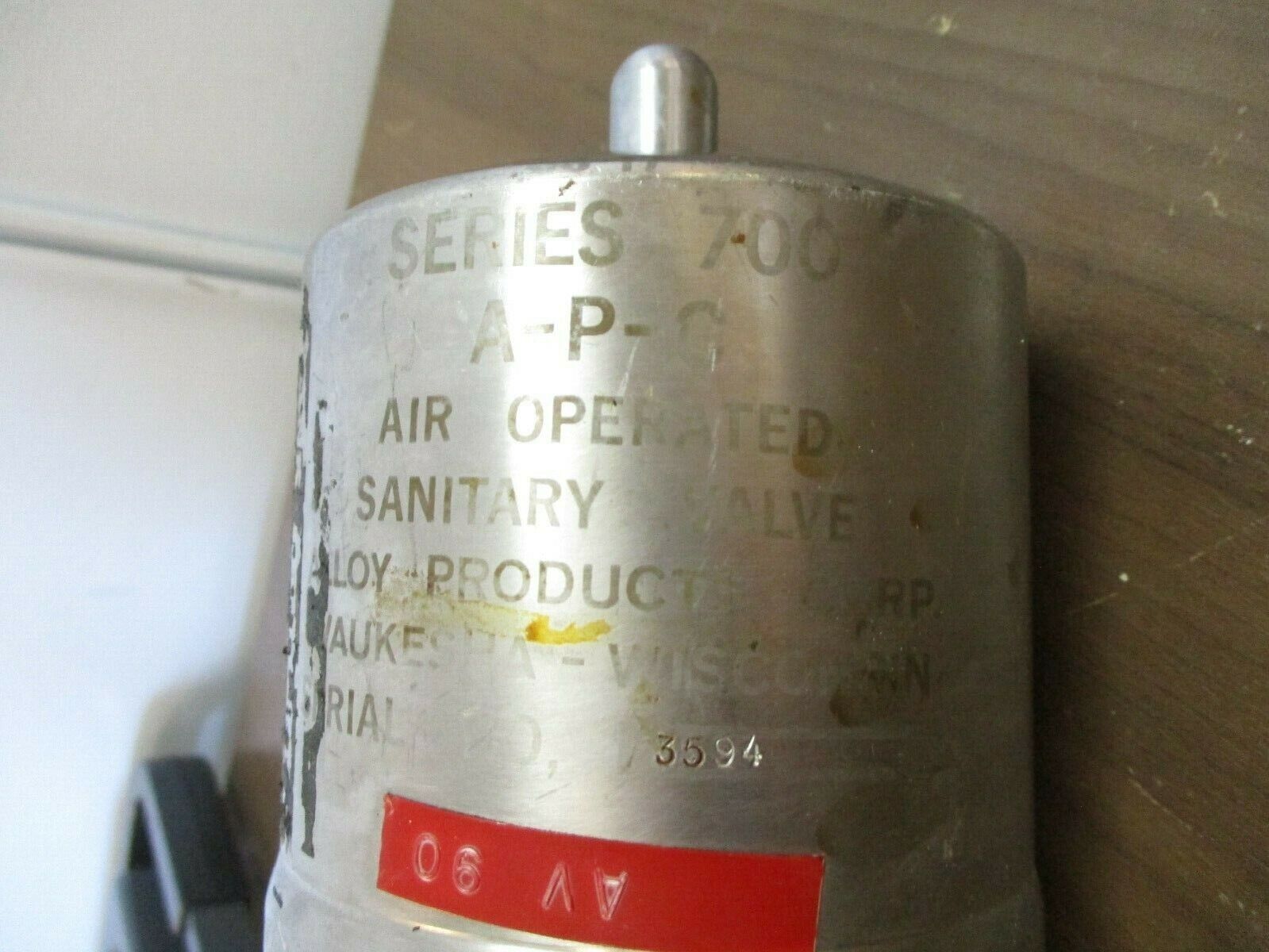 APC Air Operated Sanitary Valve Series 700 Stainless Steel Used