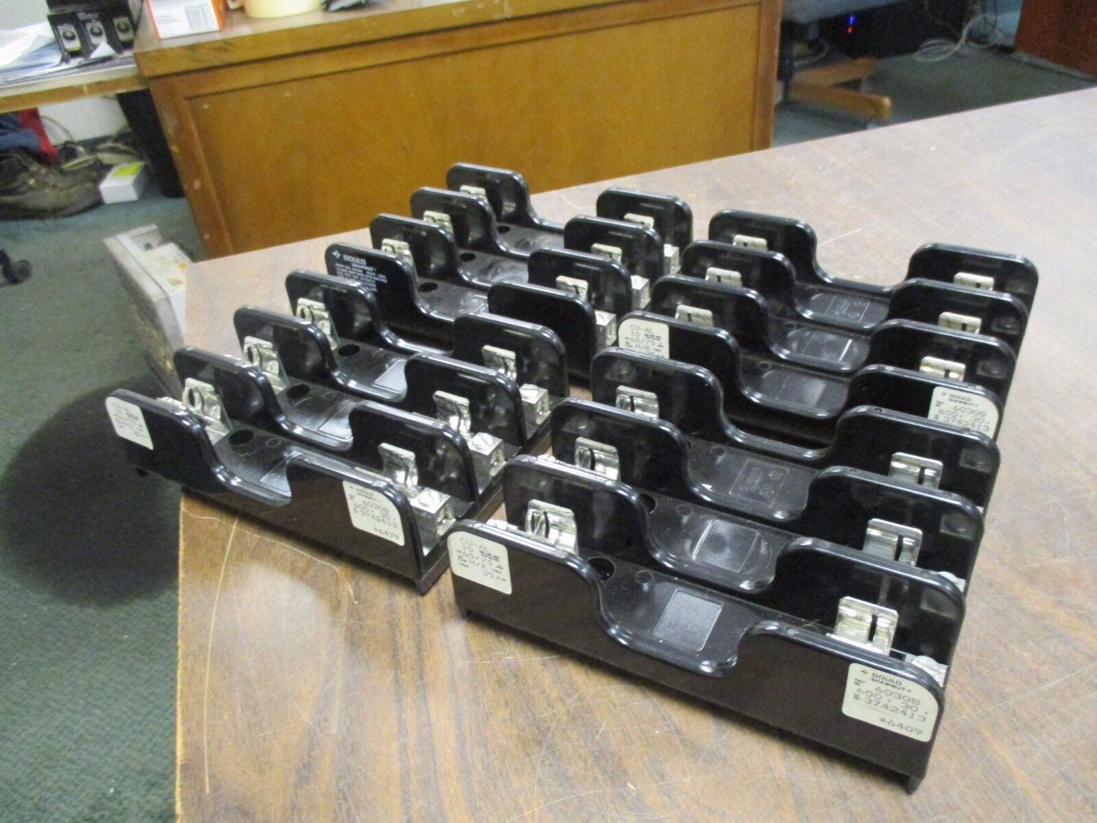 Gould Shawmut Fuse Holder 60308 30A 600V 3P *Lot of 4* Used