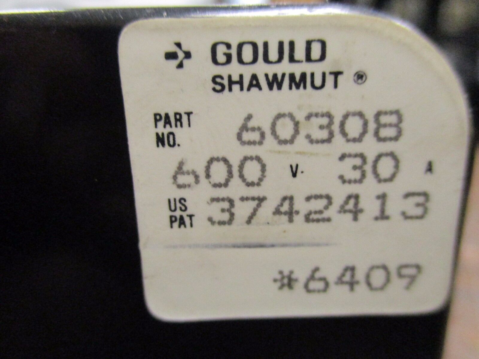 Gould Shawmut Fuse Holder 60308 30A 600V 3P *Lot of 4* Used