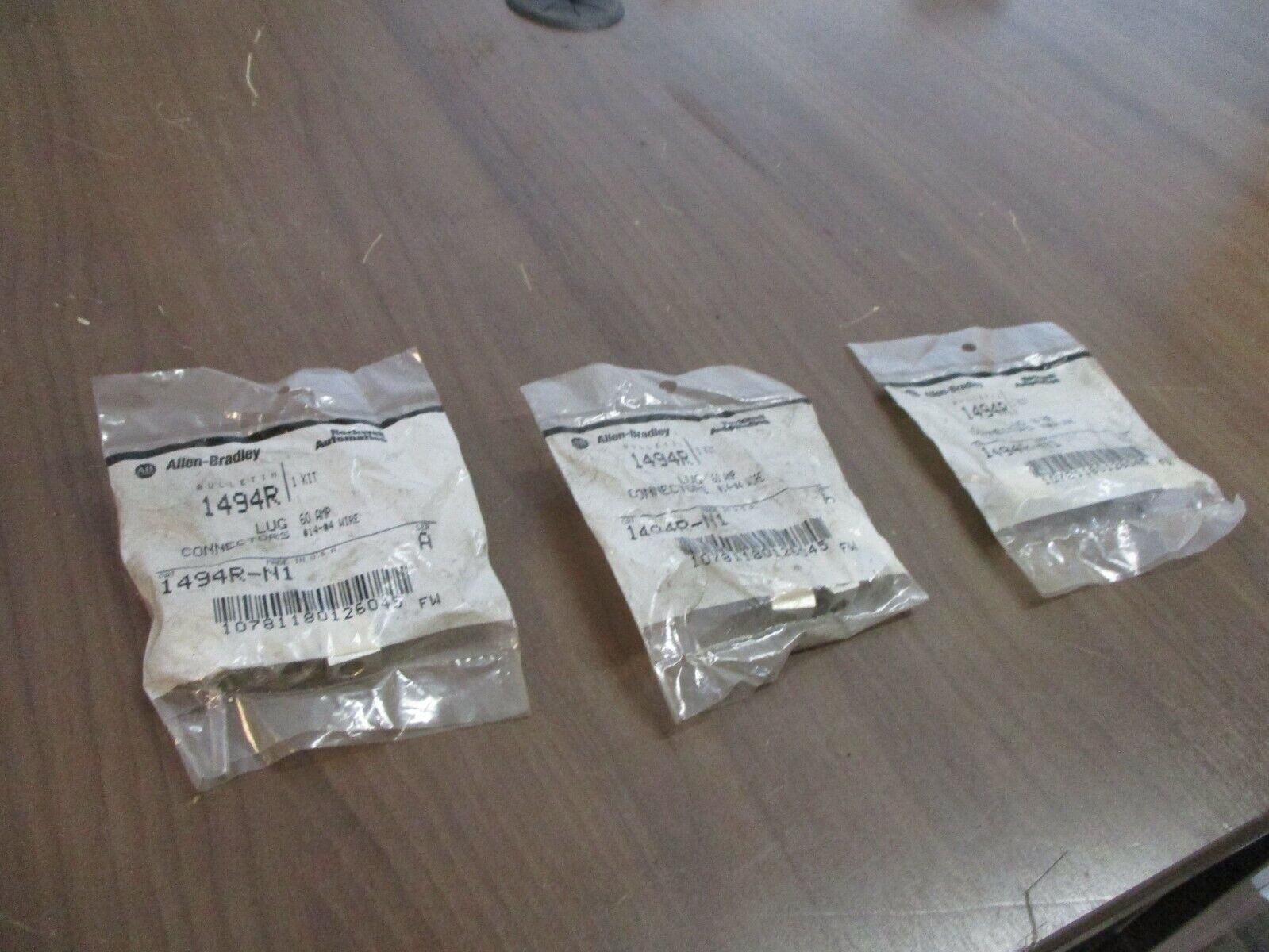 Allen-Bradley Lug Connector Kit 1494R-N1 Ser. A 60A #14 - #4 Wire, New Surplus