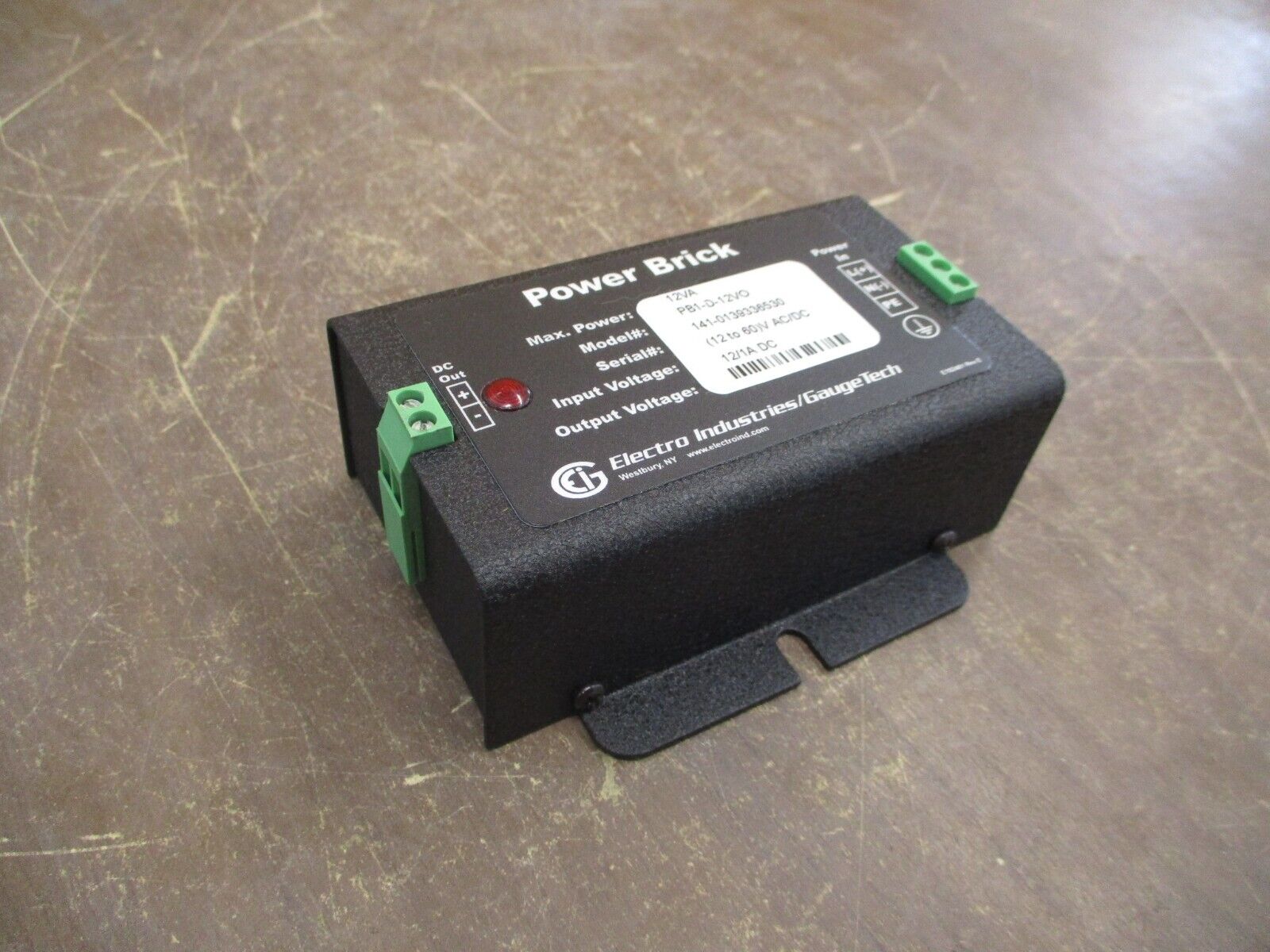 Electro Industries / GaugeTech Power Brick Power Supply PB1-D-12VO *No Box*