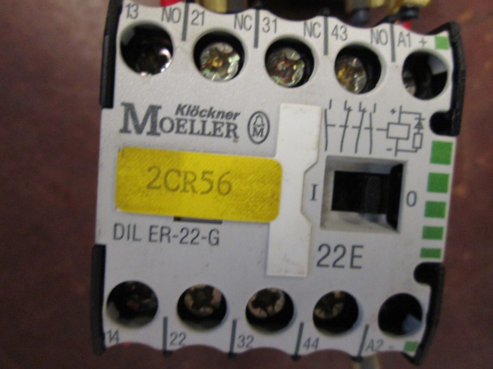 Klockner Moeller Contactor DIL ER-22-G 10A 600V *Lot of 2* Used