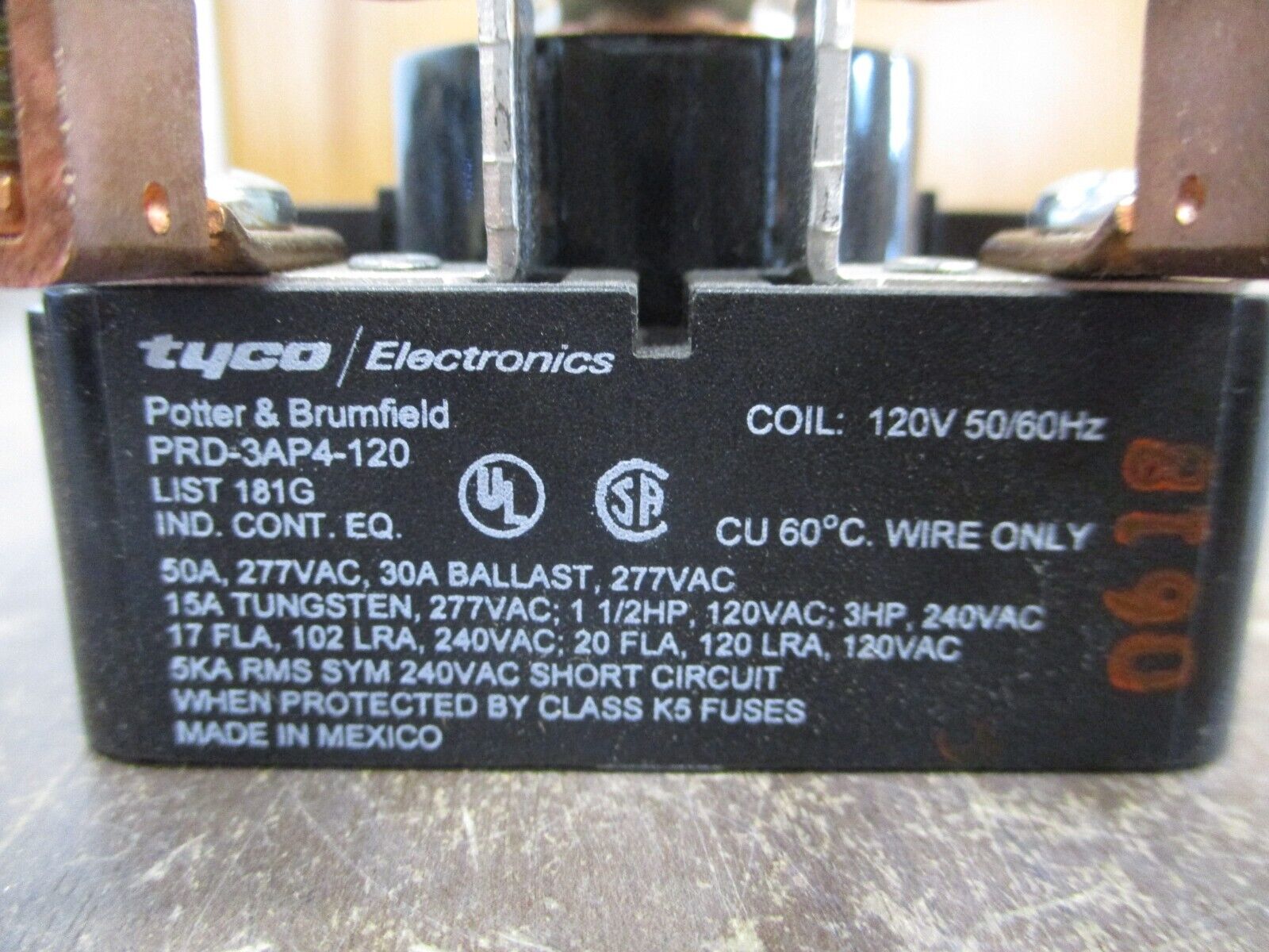 Tyco Potter & Brumfield Power Relay PRD-3AP4-120 120V Coil *No Box* New Surplus