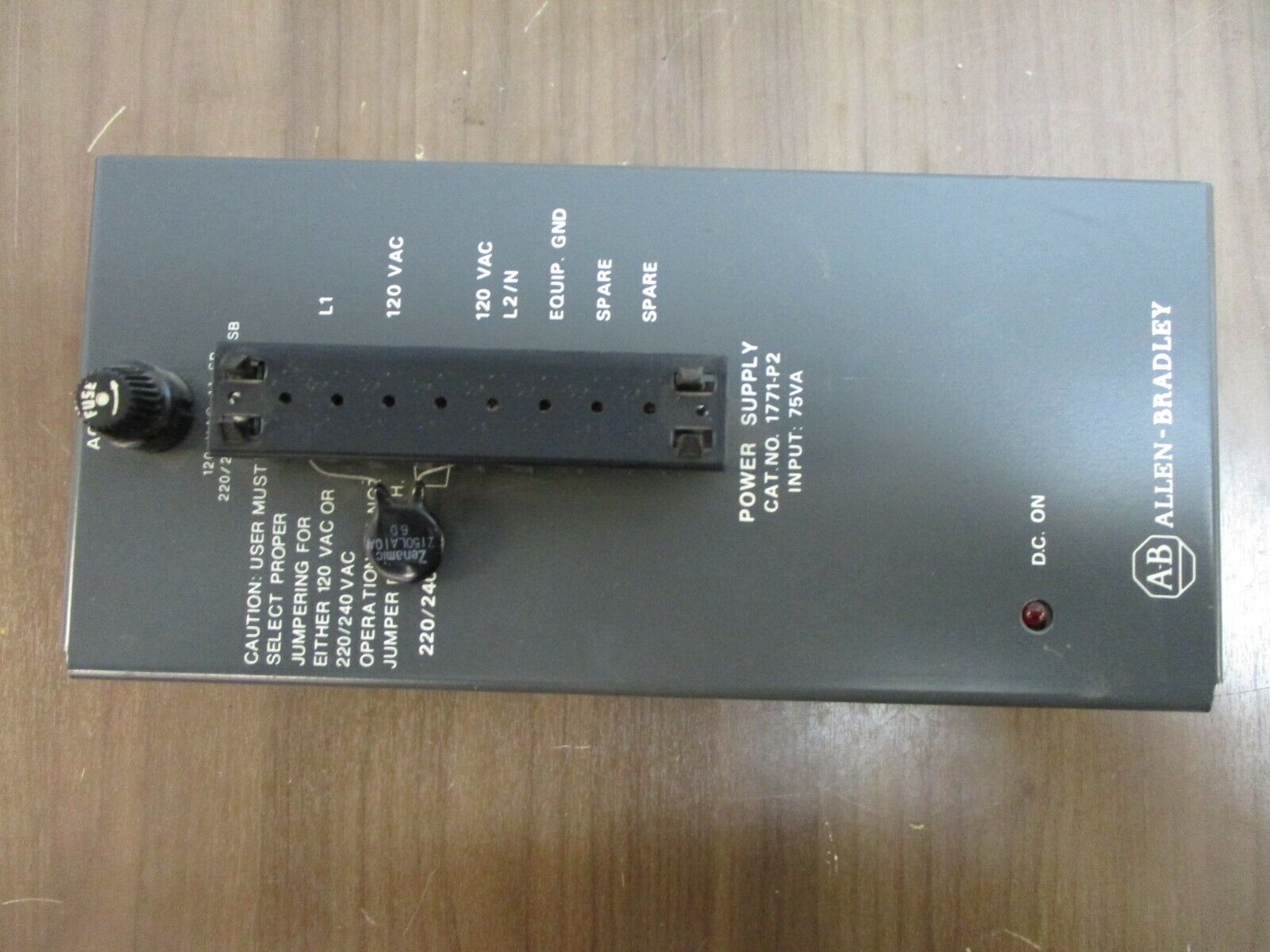Allen-Bradley Power Supply 1771-P2 Ser. B 75VA 120/220V 50/60Hz 1/0.5A Used