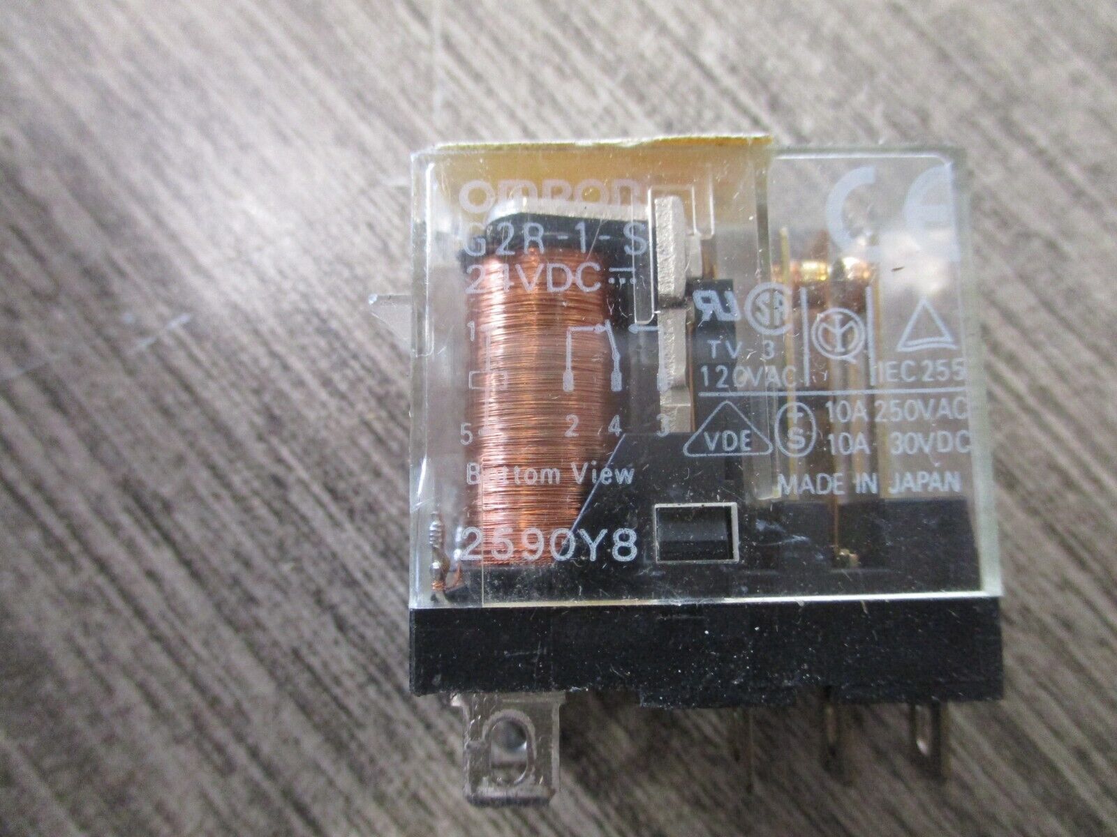 Omron Relay G2R-1-S 24VDC *Lot of 4* Used