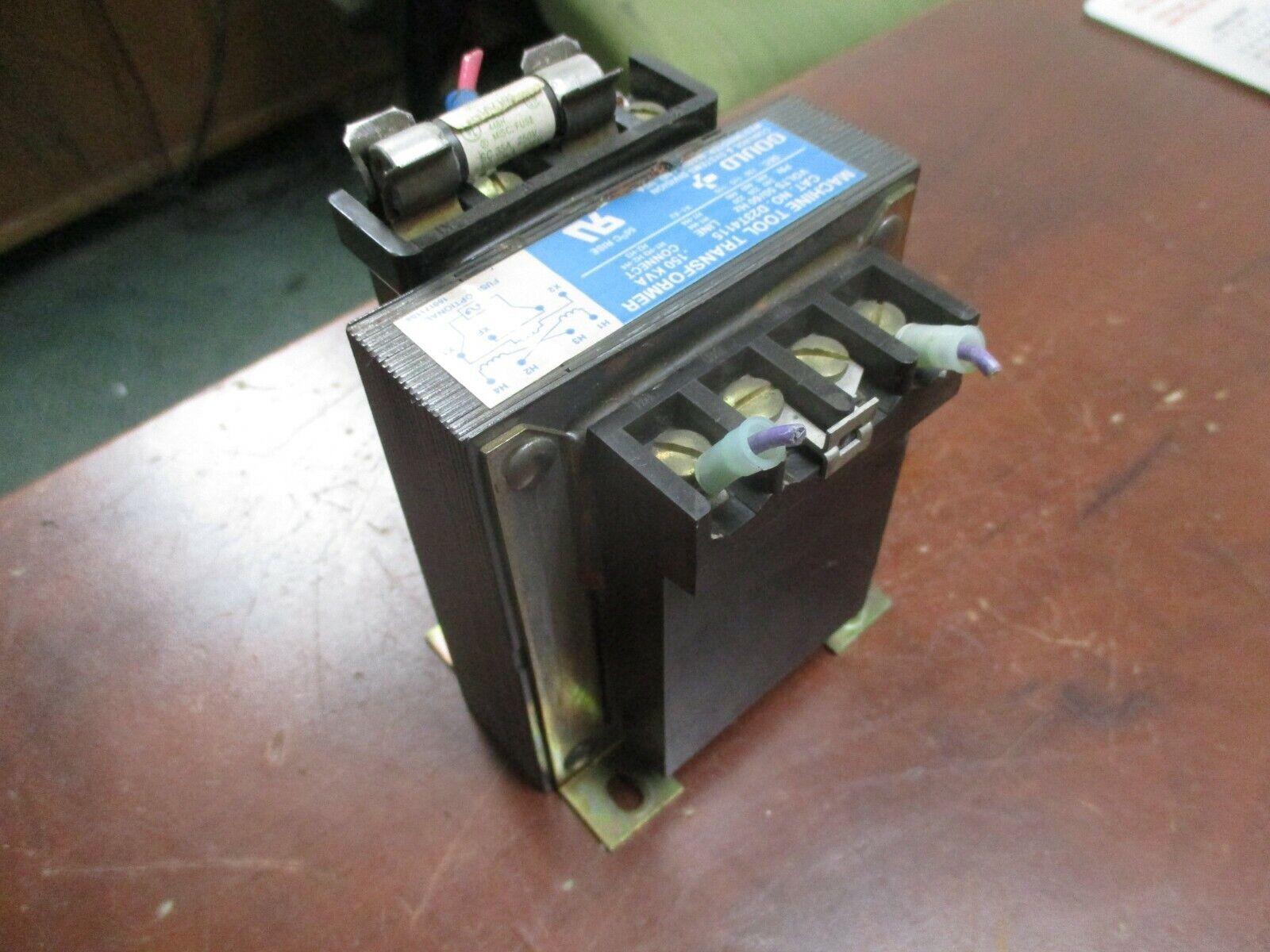 Gould Transformer D23T4115 0.150KVA Pri: 240/480V Sec: 120V 50/60Hz Used