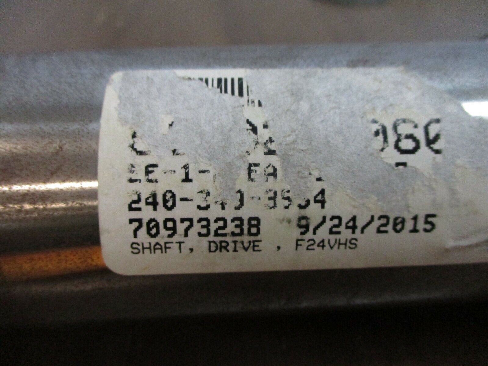 Misc. Brand F24VHS Drive Shaft 240-349-3564 *No Box* *Shelf Wear* New Surplus