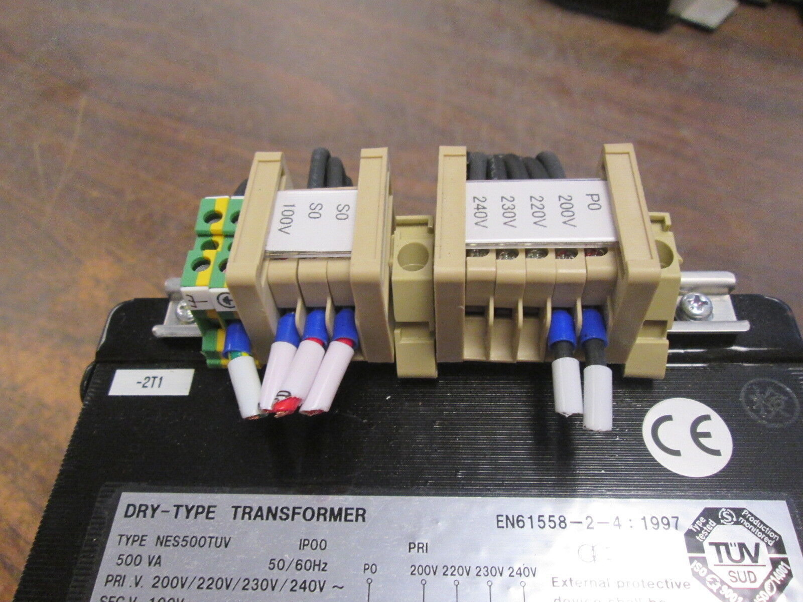 Nunome Dry-Type Transformer NES500TUV 500VA Pri:200/220/230/240V Sec:100V 5A