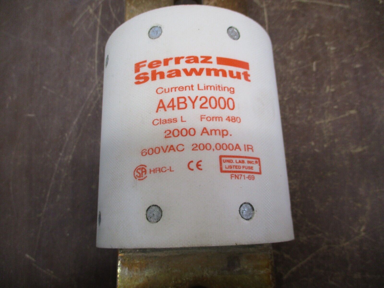 Ferraz Shawmut Amp-Trap Fuse A4BY2000 2000A 600V New Surplus