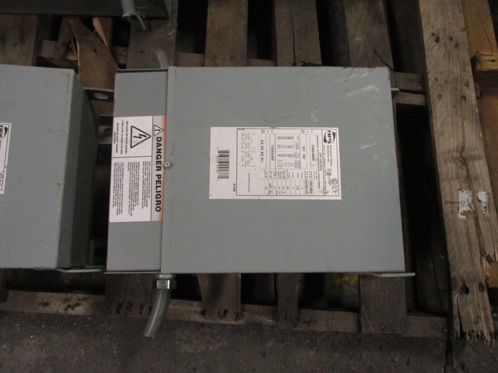 Hammond Fortress Potted Transformer C1F007LES 7.5kVA Pri: 240/480V Sec: 120/240V