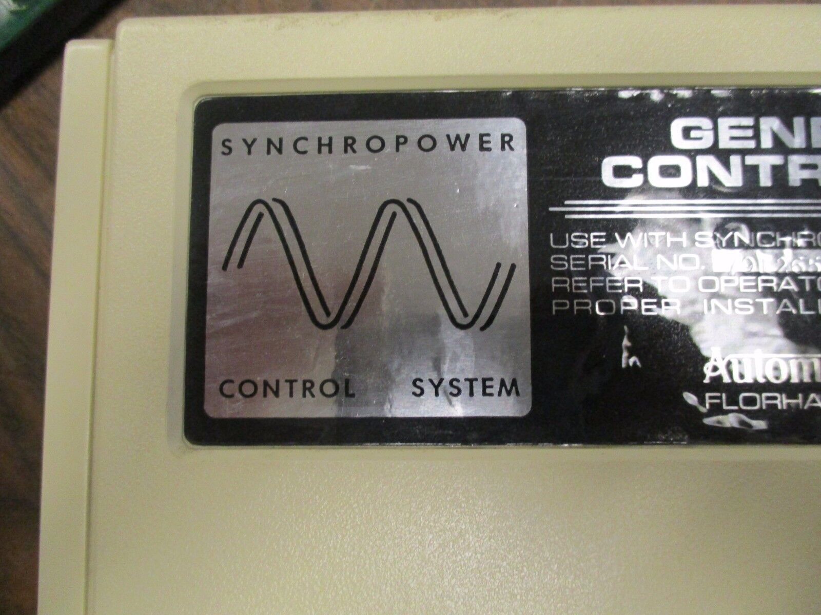 ASCO Generator Control Panel Synchropower Control System 24VDC Used