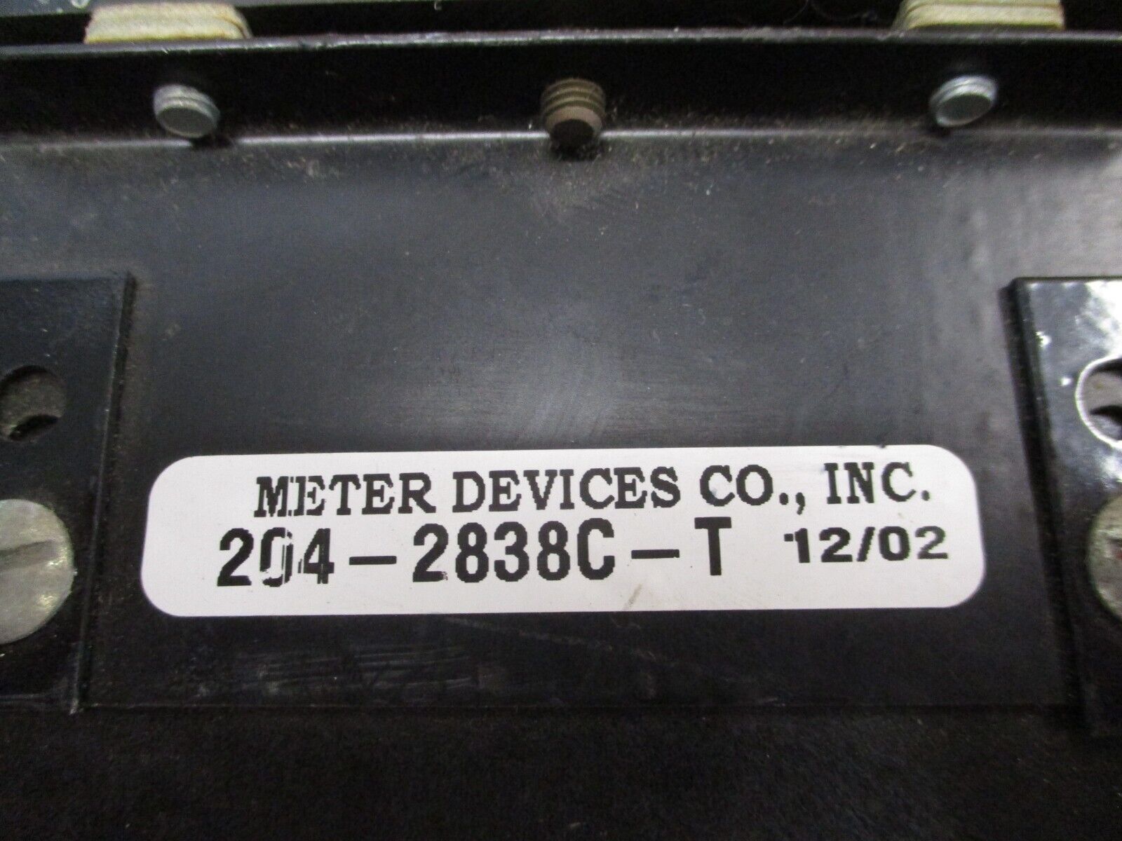 Meter Devices Co. Test Switch 204-2838C-T *No Box* *Broken Insulator*