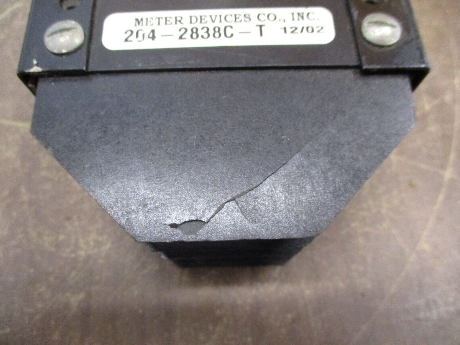 Meter Devices Co. Test Switch 204-2838C-T *No Box* *Broken Insulator*