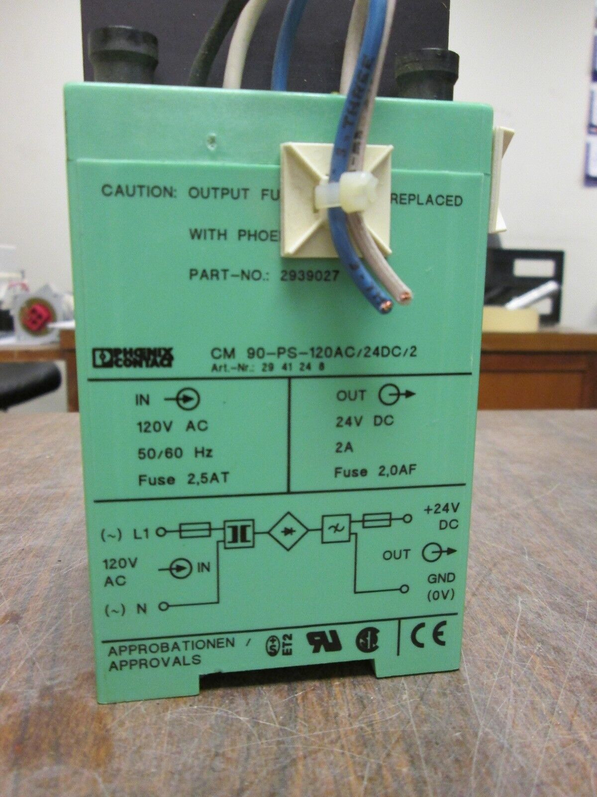 Phoenix Contact Power Supply CM 90-PS-120AC/24/DC/2 Used