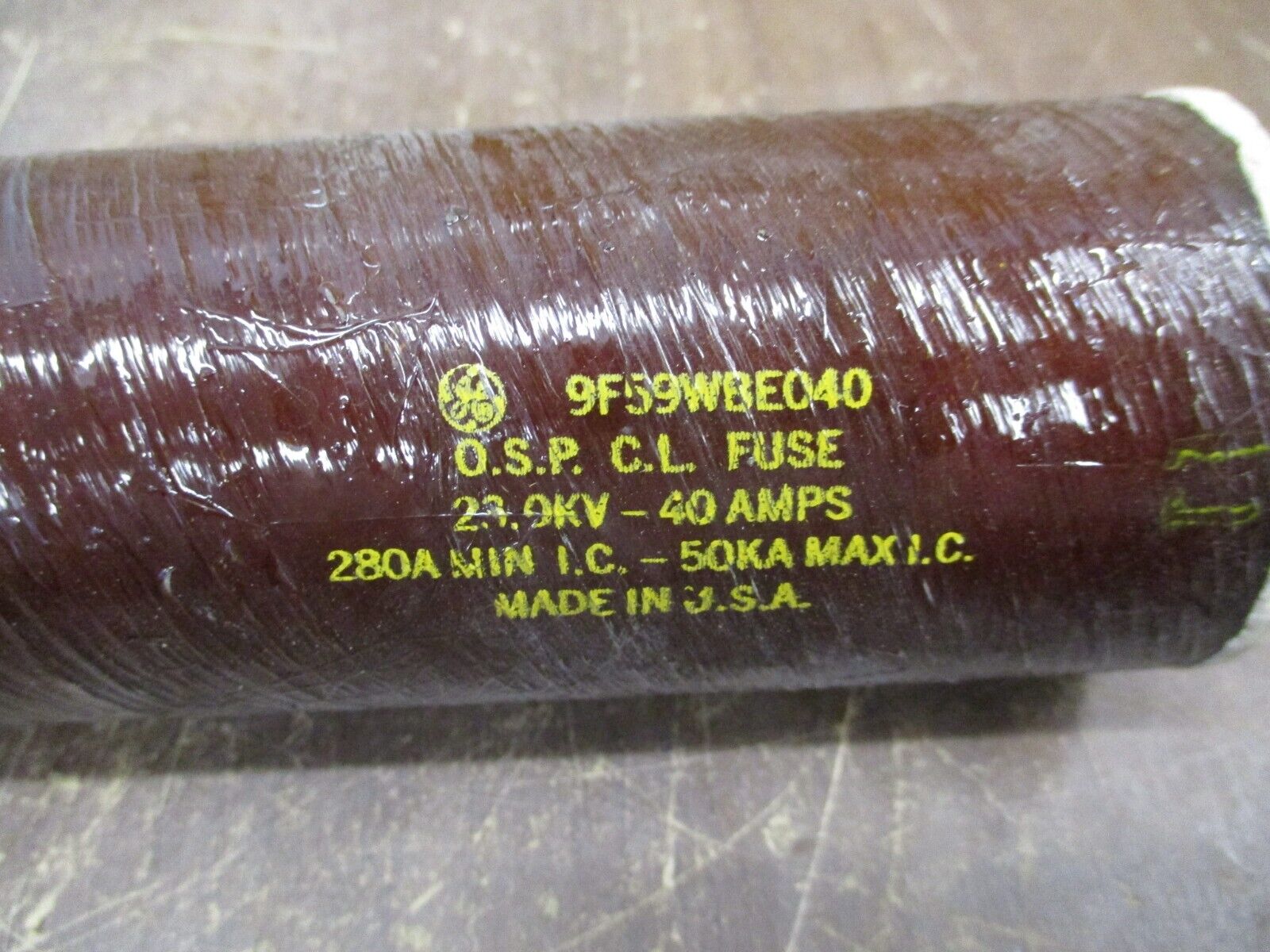 GE Type OSP Fuse 9F59WBE040 40A 23kV New Surplus