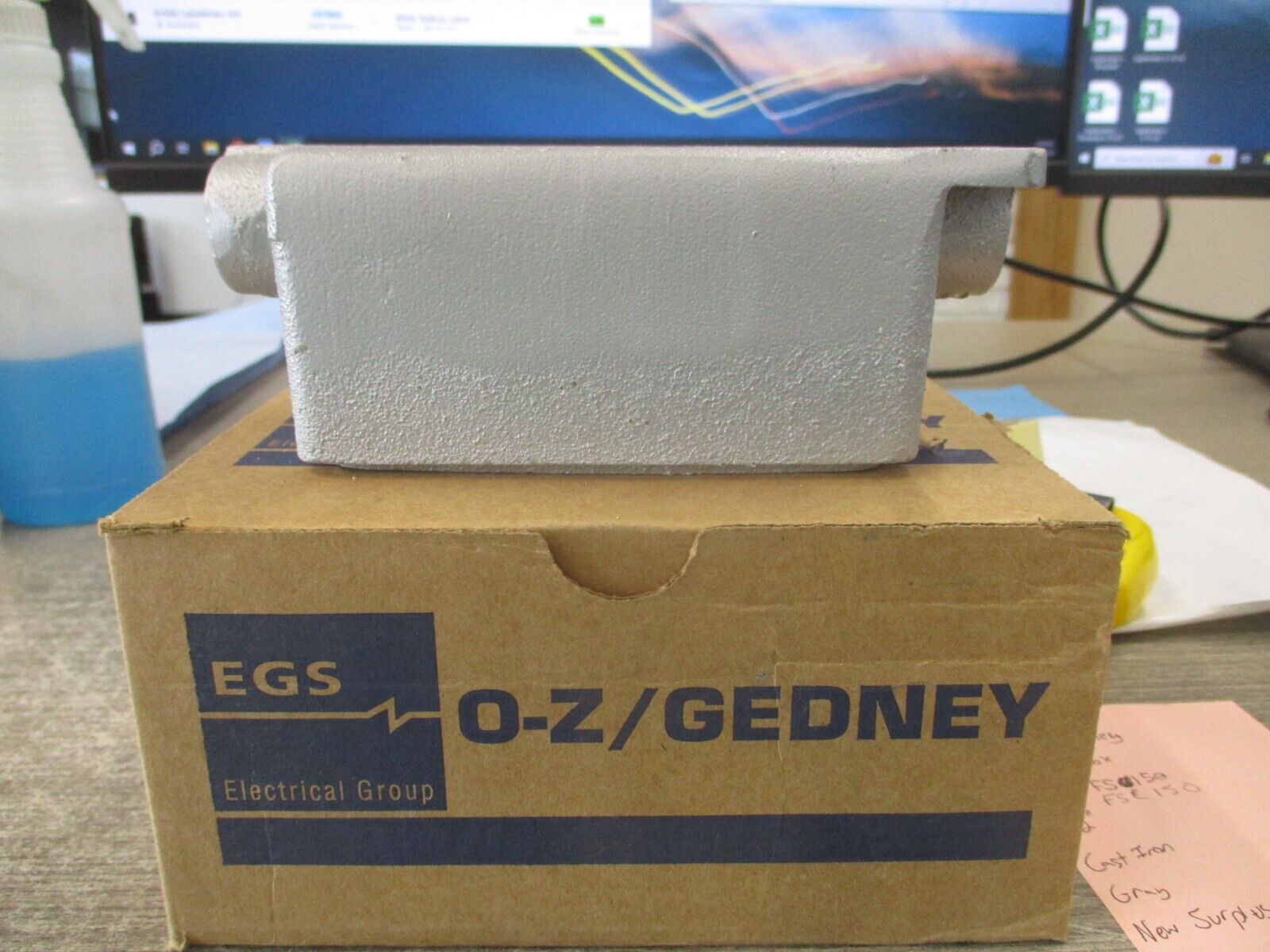 O-Z/Gedney Device Box OZG FSC150 1/2" Cast Iron Gray New Surplus