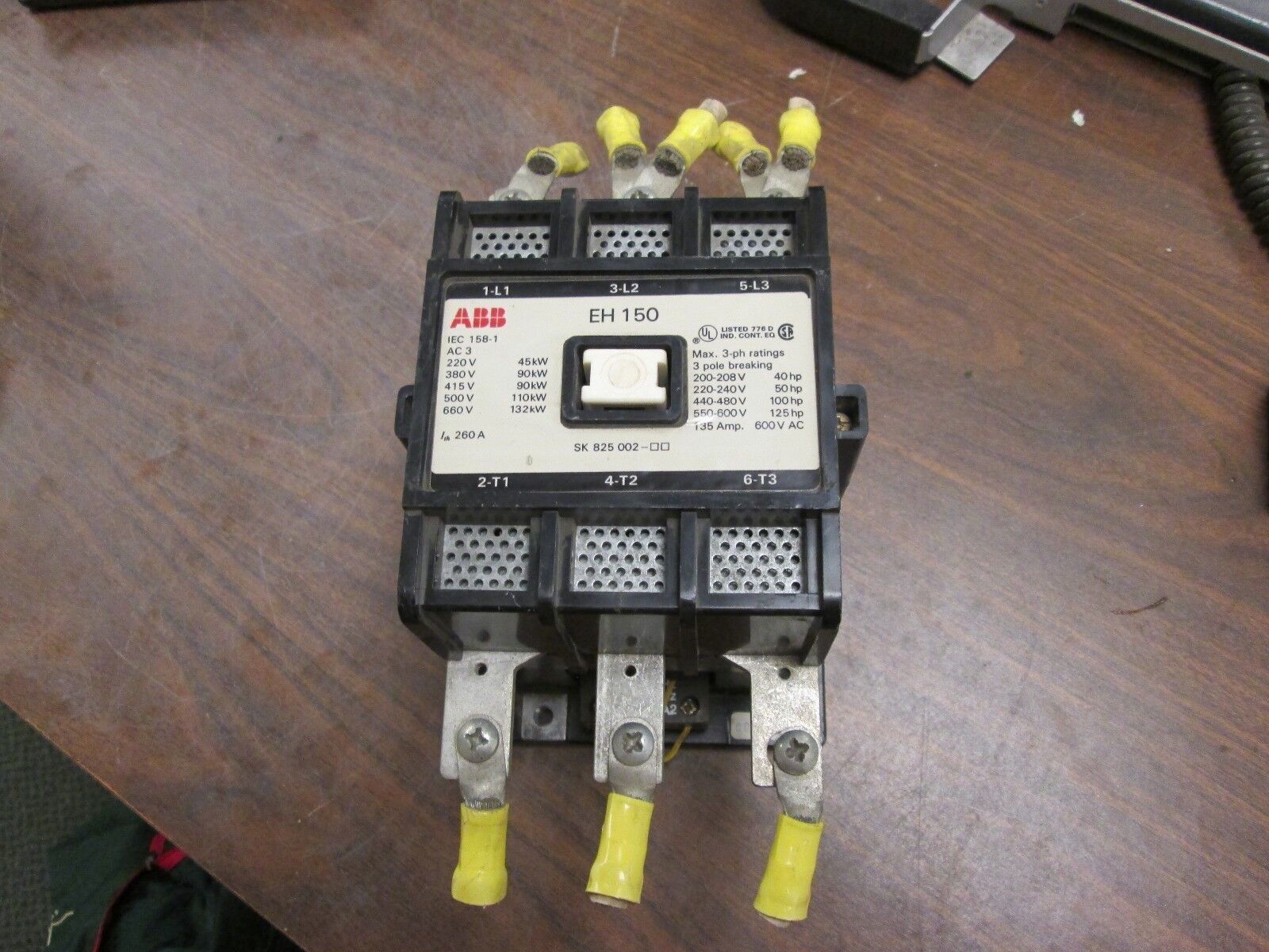 ABB Size 4 Contactor EH-150 120V Coil 135A 600V