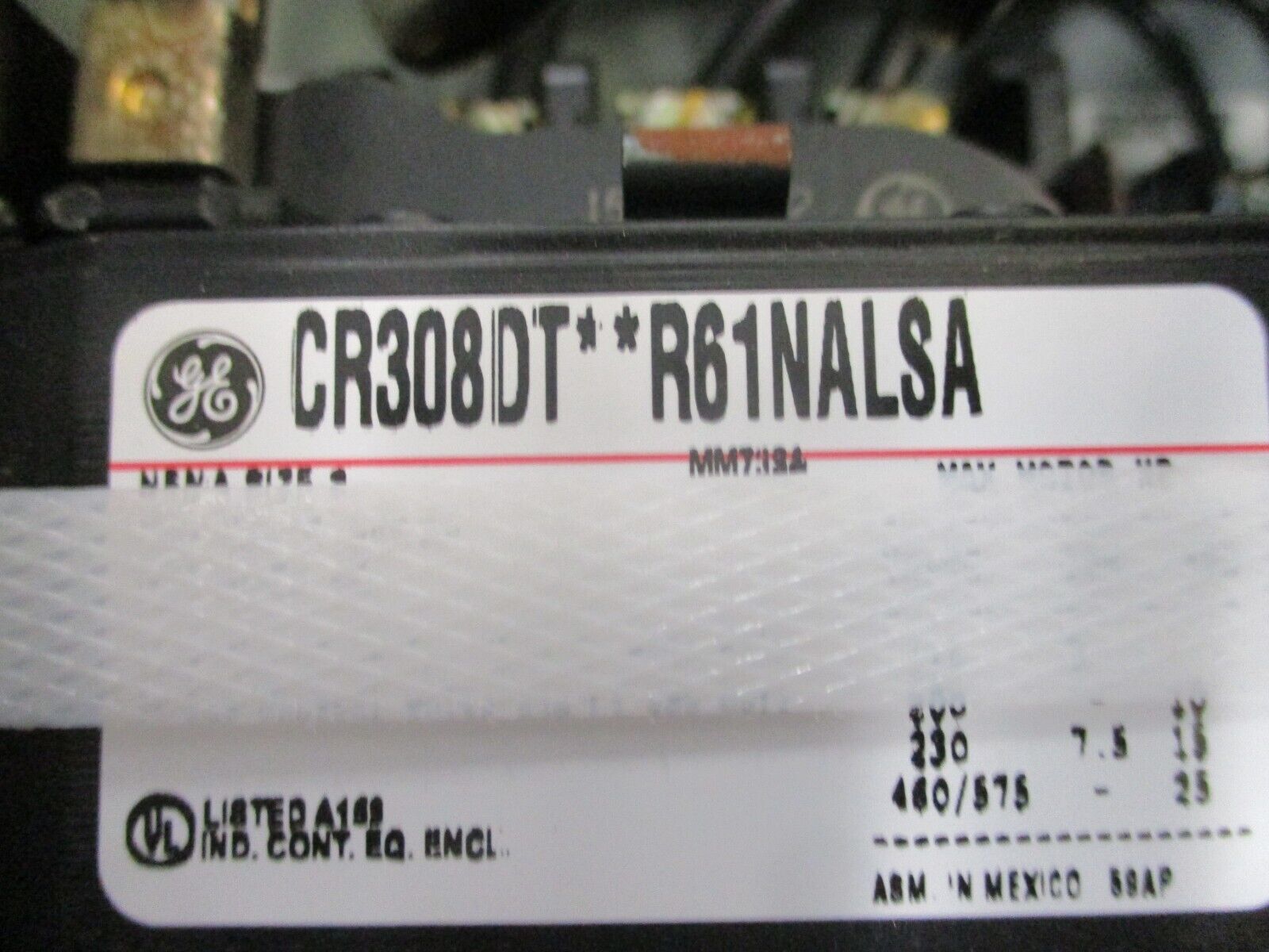 GE Size 2 Combination CR308DT94R61NALSA 45A 600V