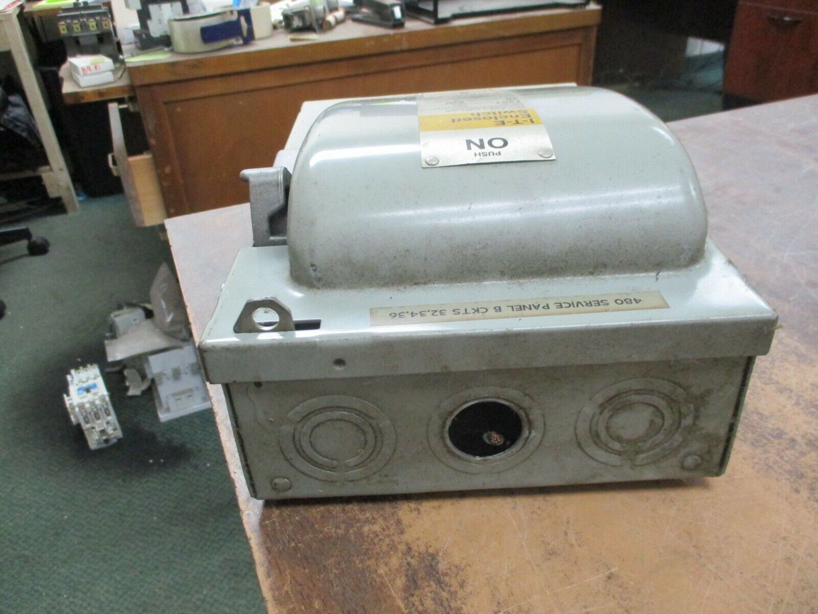 ITE Fusible Safety Switch/Disconnect F351 30A 600V 3Ph Used