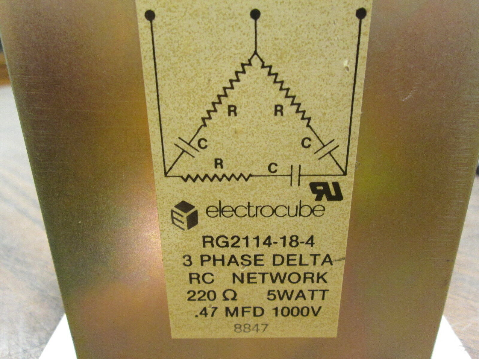 Electrocube RC Network RG2114-18-4 3Ph 5W 1000V Used