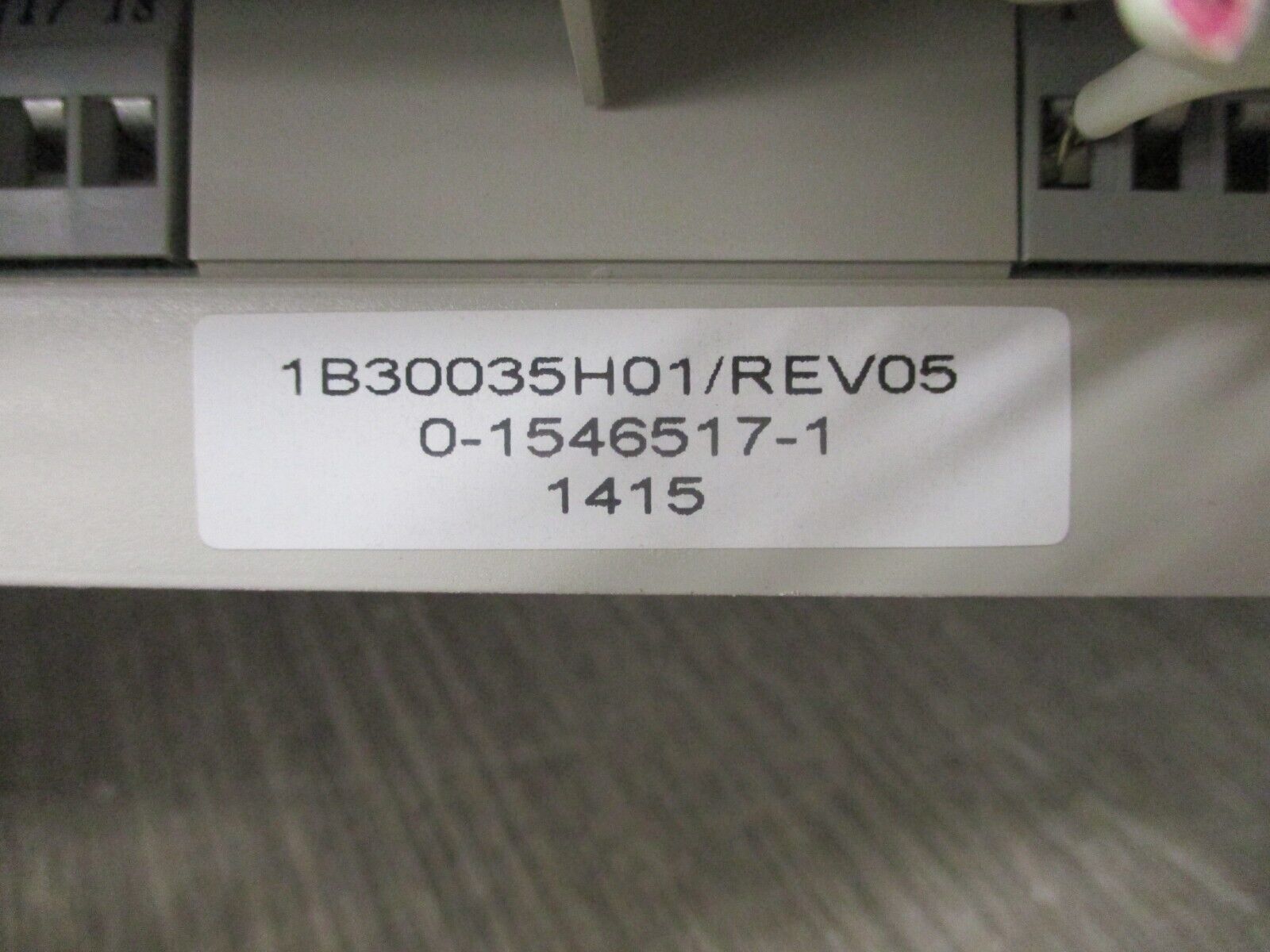 Emerson Ovation Process Control Base 1B30035H01 Rev. 05 w/ Terminal Cover Used