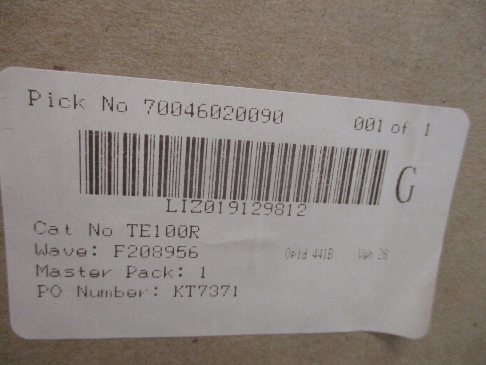 GE 3R Breaker Enclosure TE100R 100A 600V New Surplus