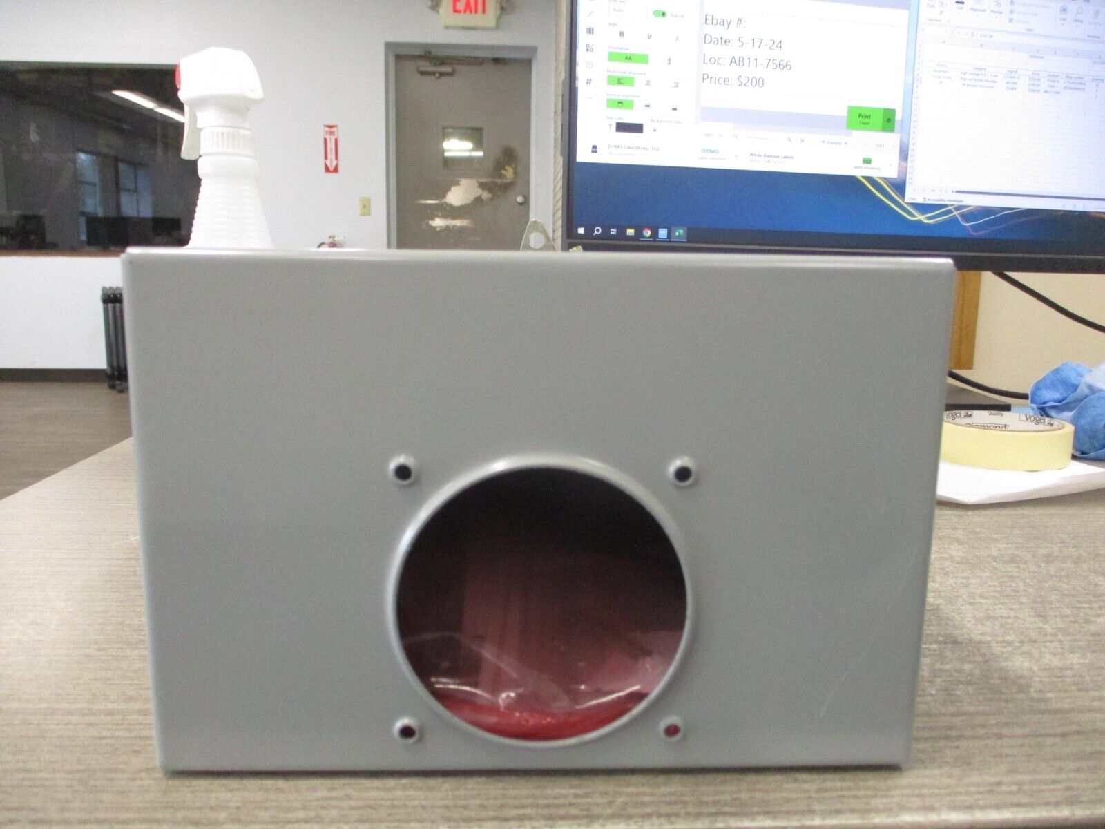 GE 3R Breaker Enclosure TE100R 100A 600V New Surplus