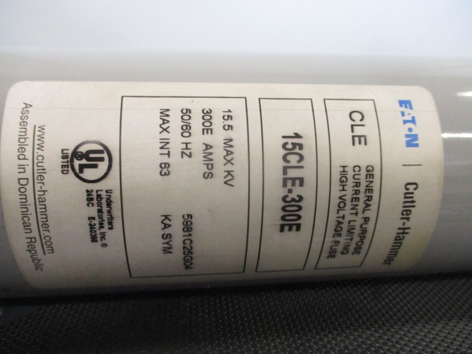 Bussmann Fuse 15CLE-300E 15.5kV 300E Style# 5981C25G04 New Surplus