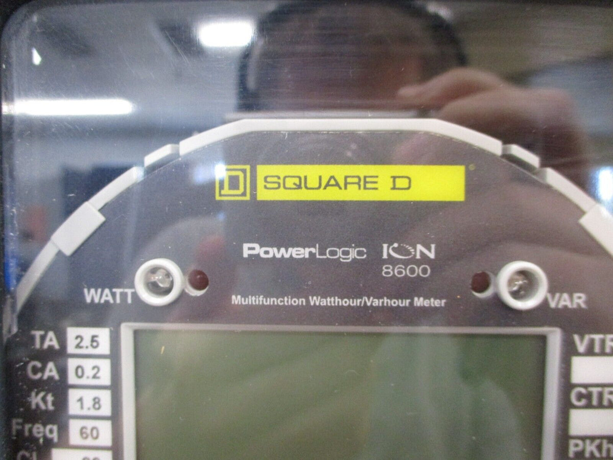 Square D PowerLogic ION 8600 Power Meter S8600A4C0H6A0A0A Used