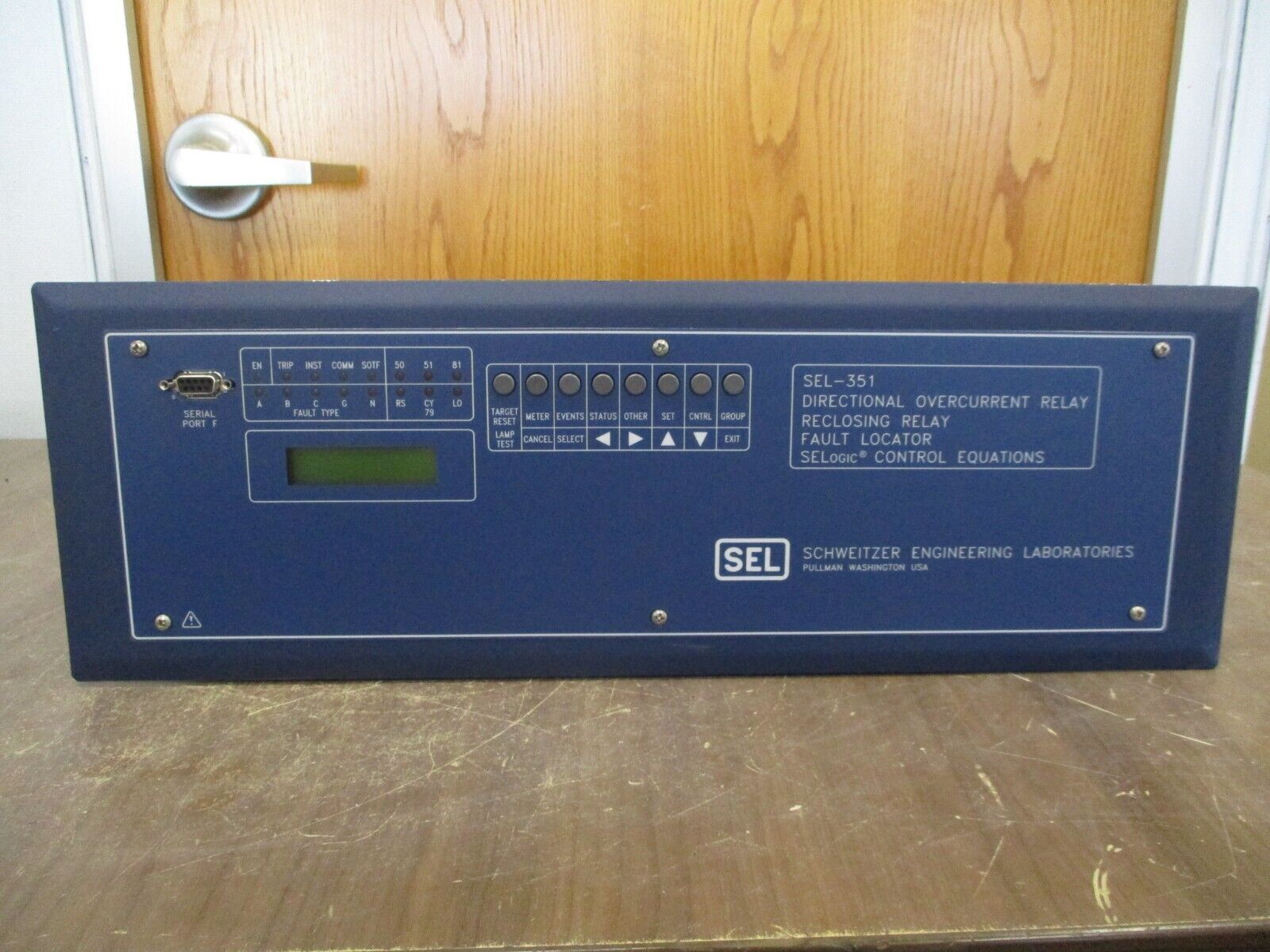 SEL SEL-351 Directional Overcurrent Relay Reclosing Relay Fault Locator Used