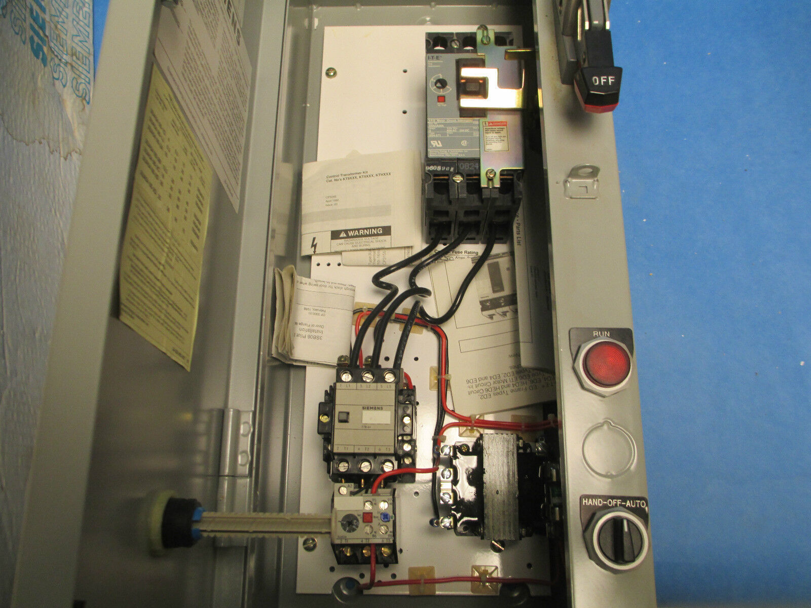 Siemens Combination Size 1 Circuit Breaker 5A 3P New Surplus